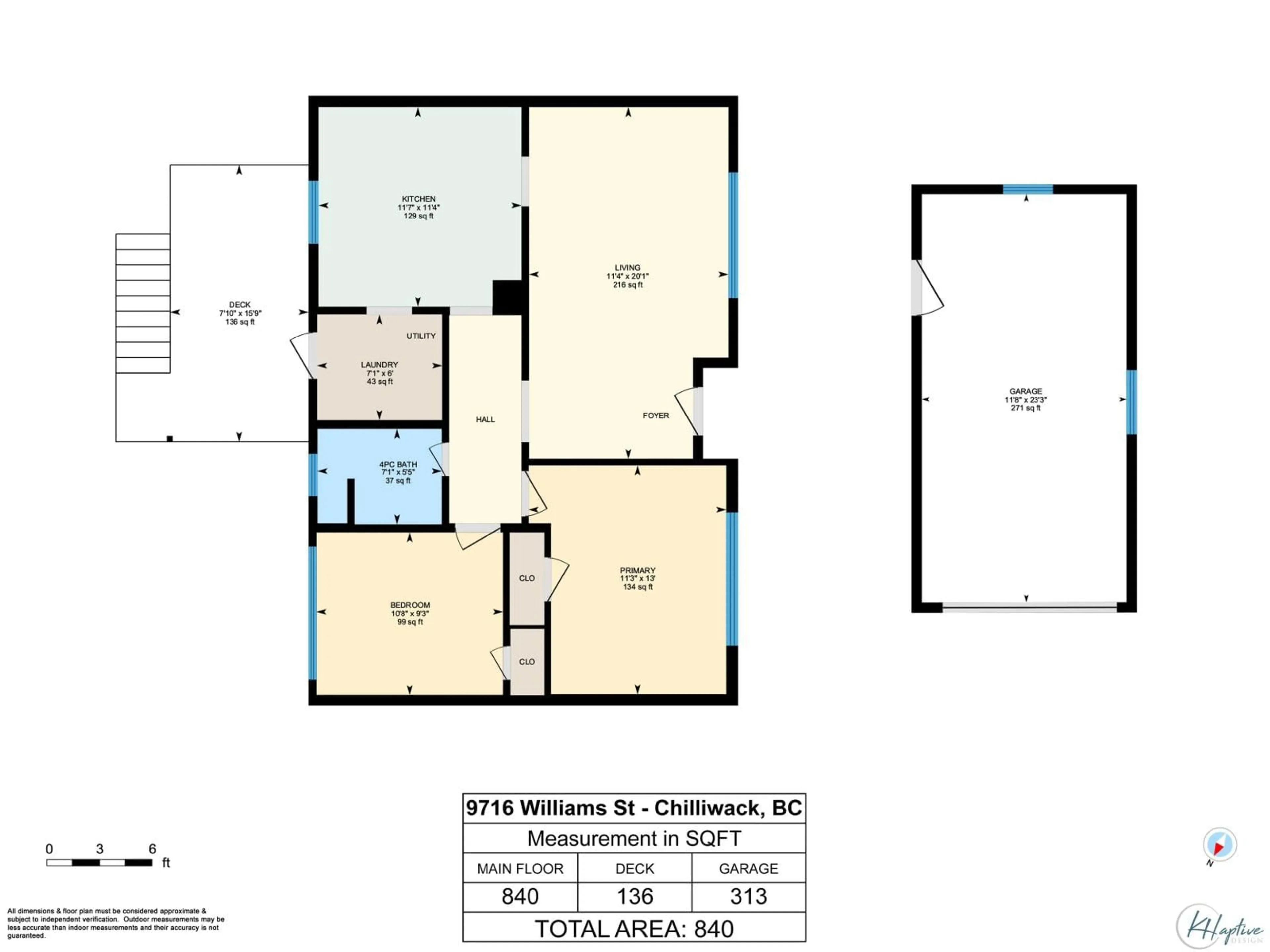 Floor plan for 9716 WILLIAMS STREET, Chilliwack British Columbia V2P5G7