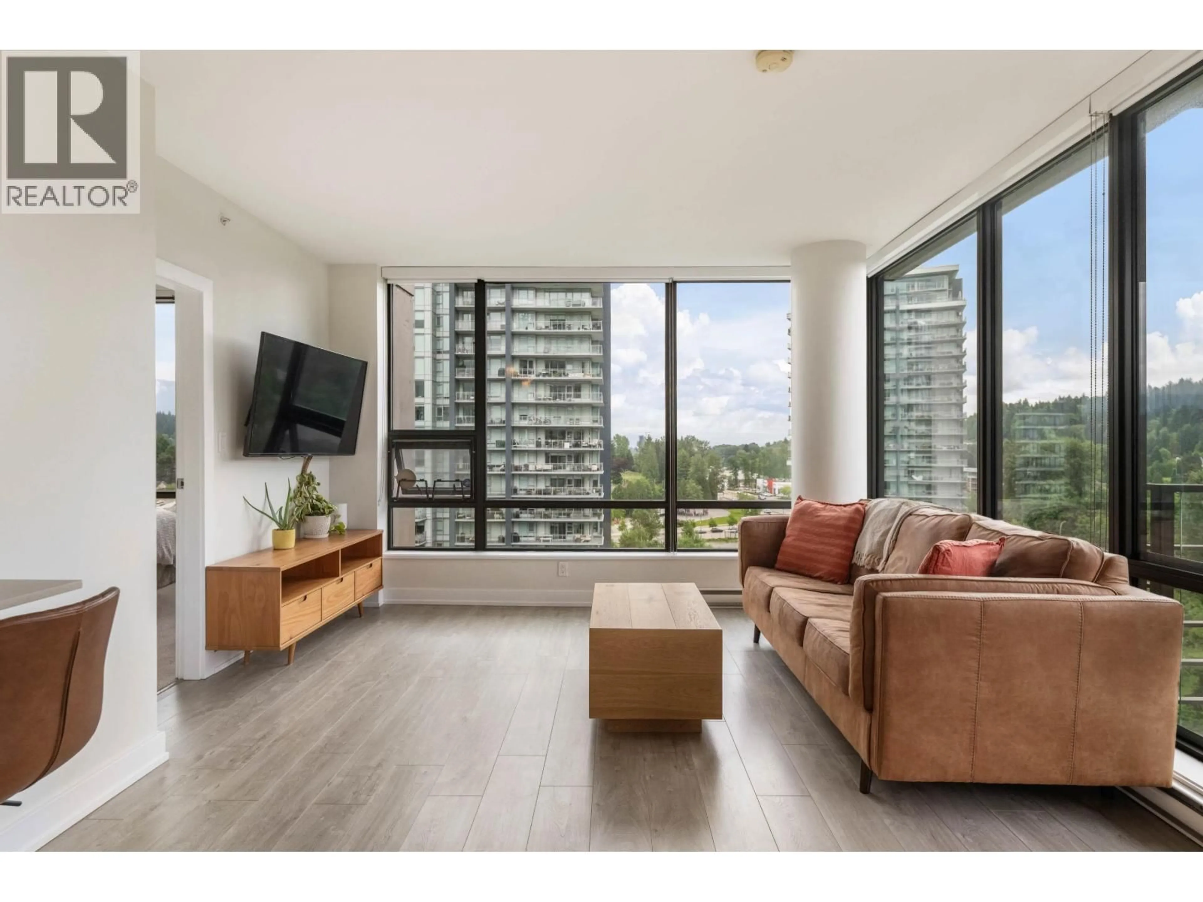 Living room with furniture, unknown for 1707 - 301 CAPILANO ROAD, Port Moody British Columbia V3H0G6