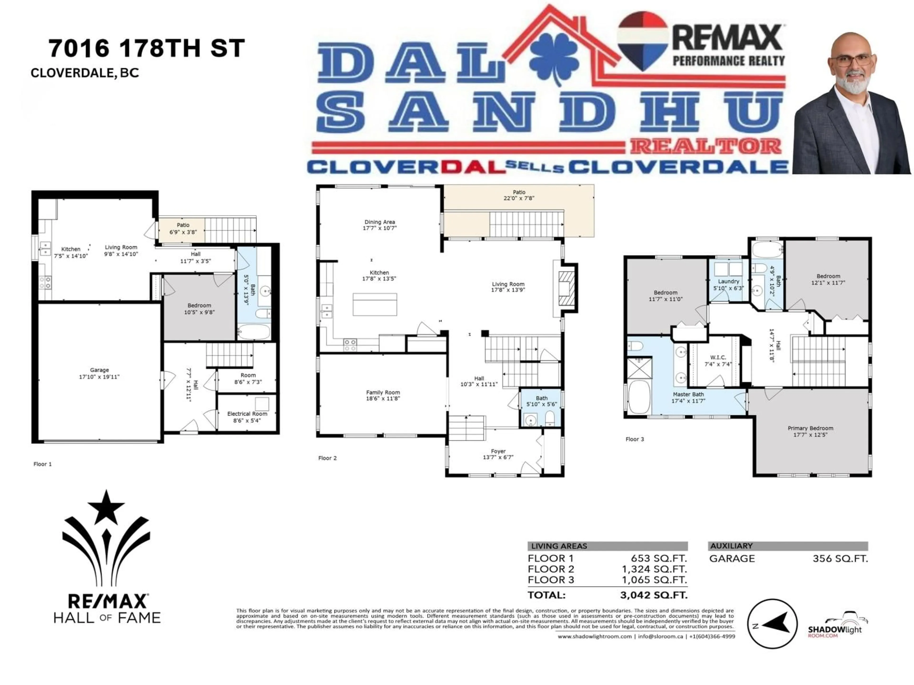 Floor plan for 7016 178 STREET, Surrey British Columbia V3S8S2