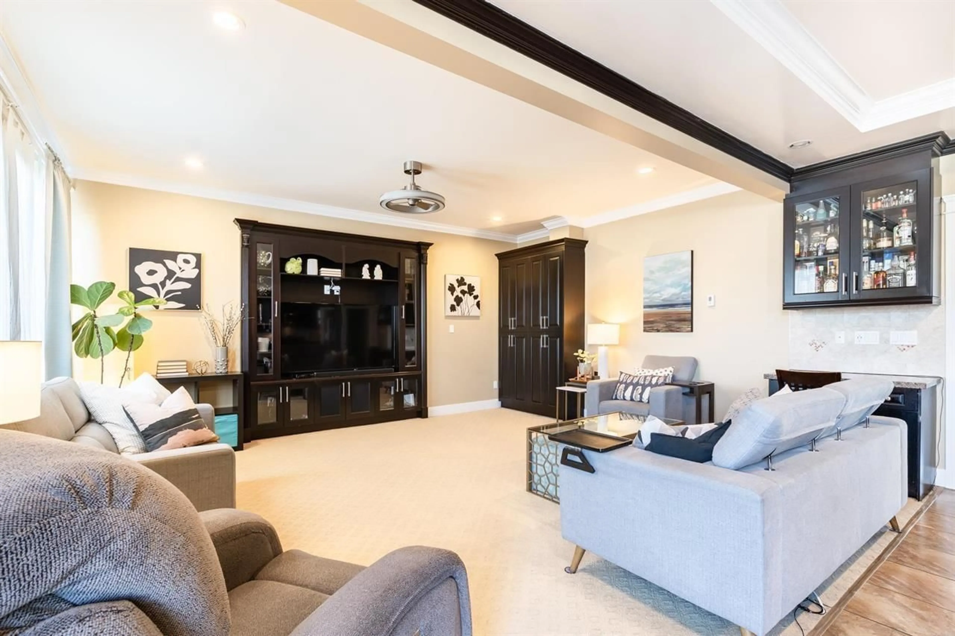 Living room with furniture, ceramic/tile floor for 14239 62 AVENUE, Surrey British Columbia V3X0B8