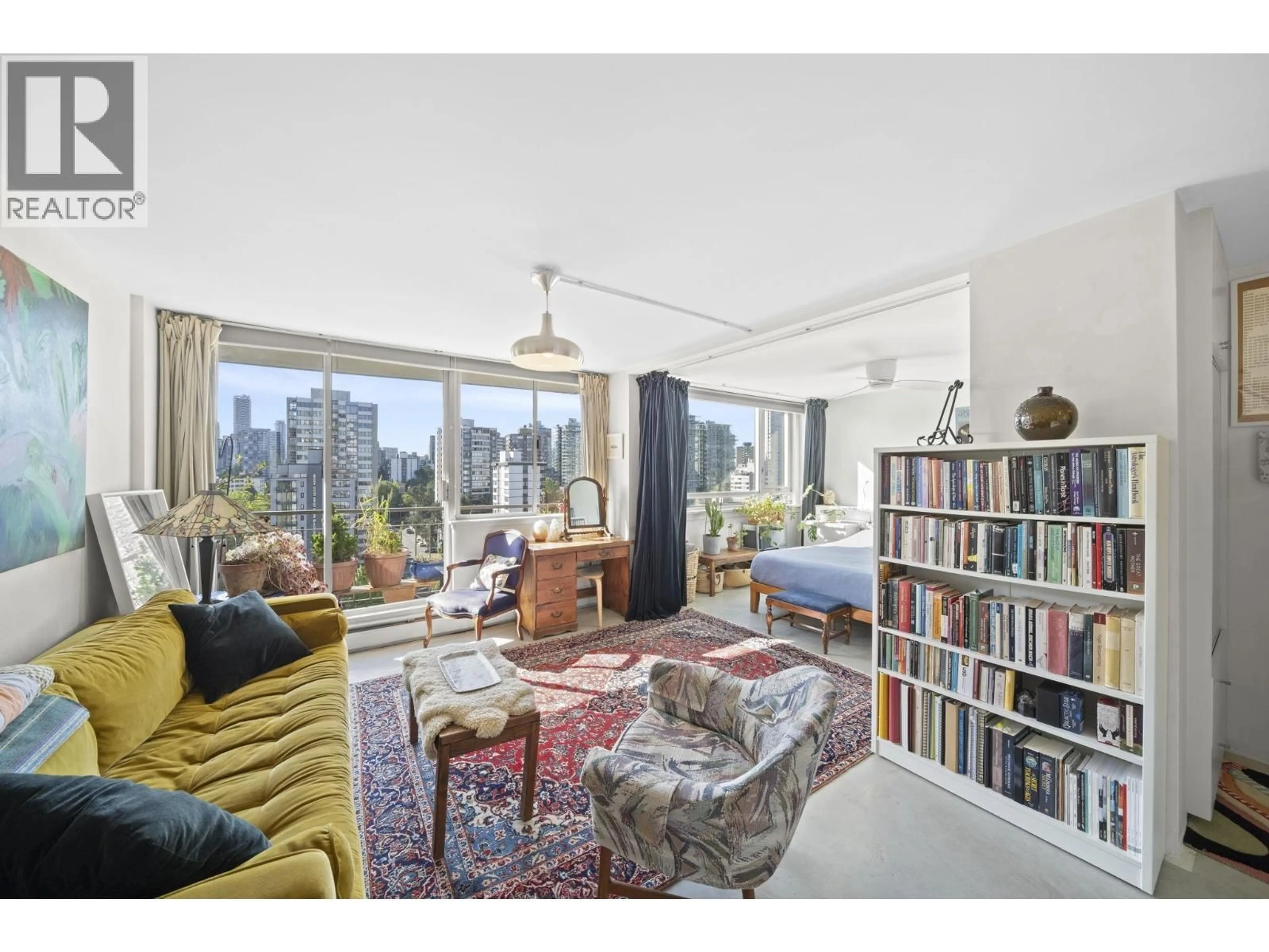 Living room with furniture, unknown for 1401 - 1850 COMOX STREET, Vancouver British Columbia V6G1R3