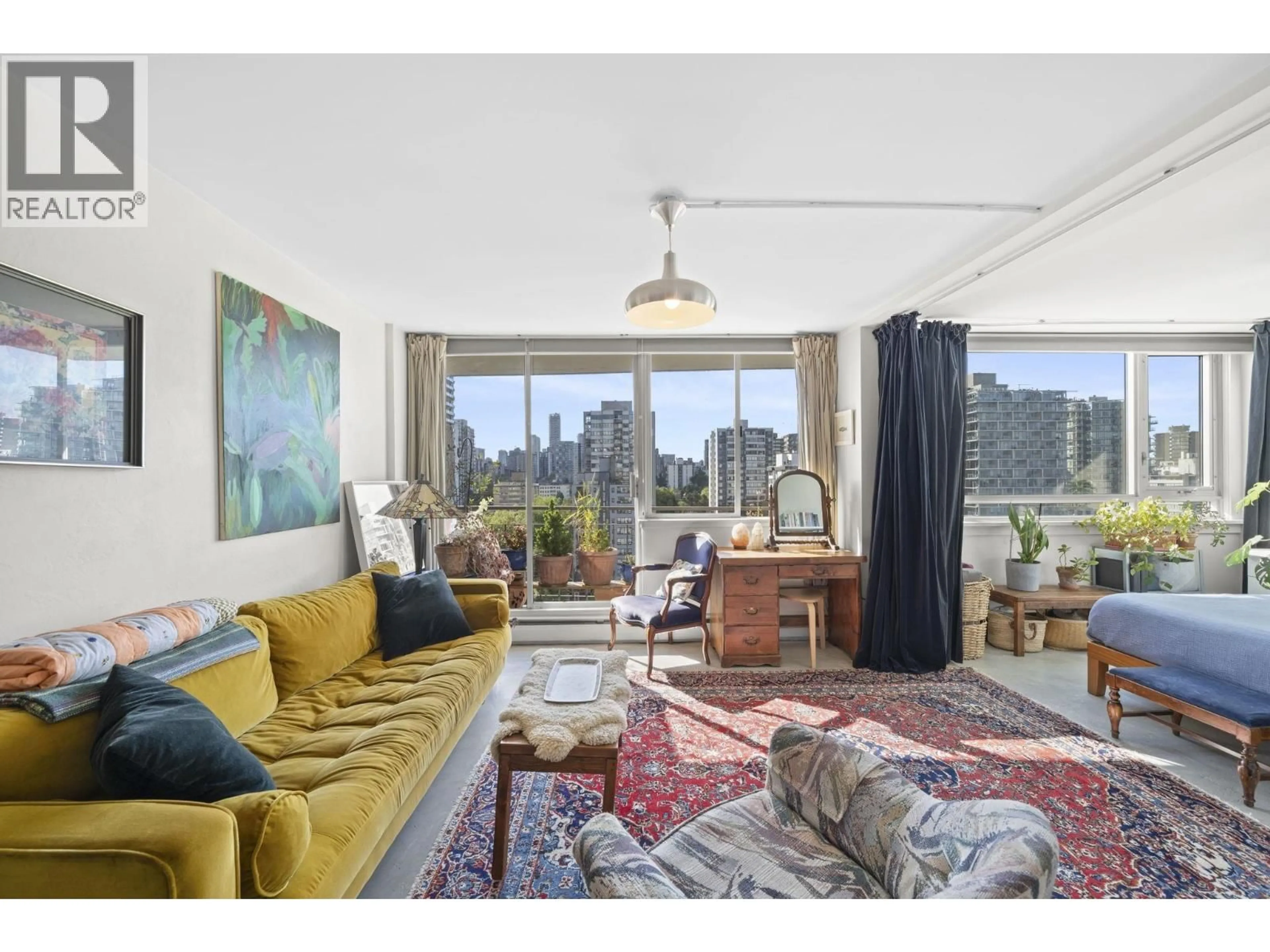 Living room with furniture, unknown for 1401 - 1850 COMOX STREET, Vancouver British Columbia V6G1R3