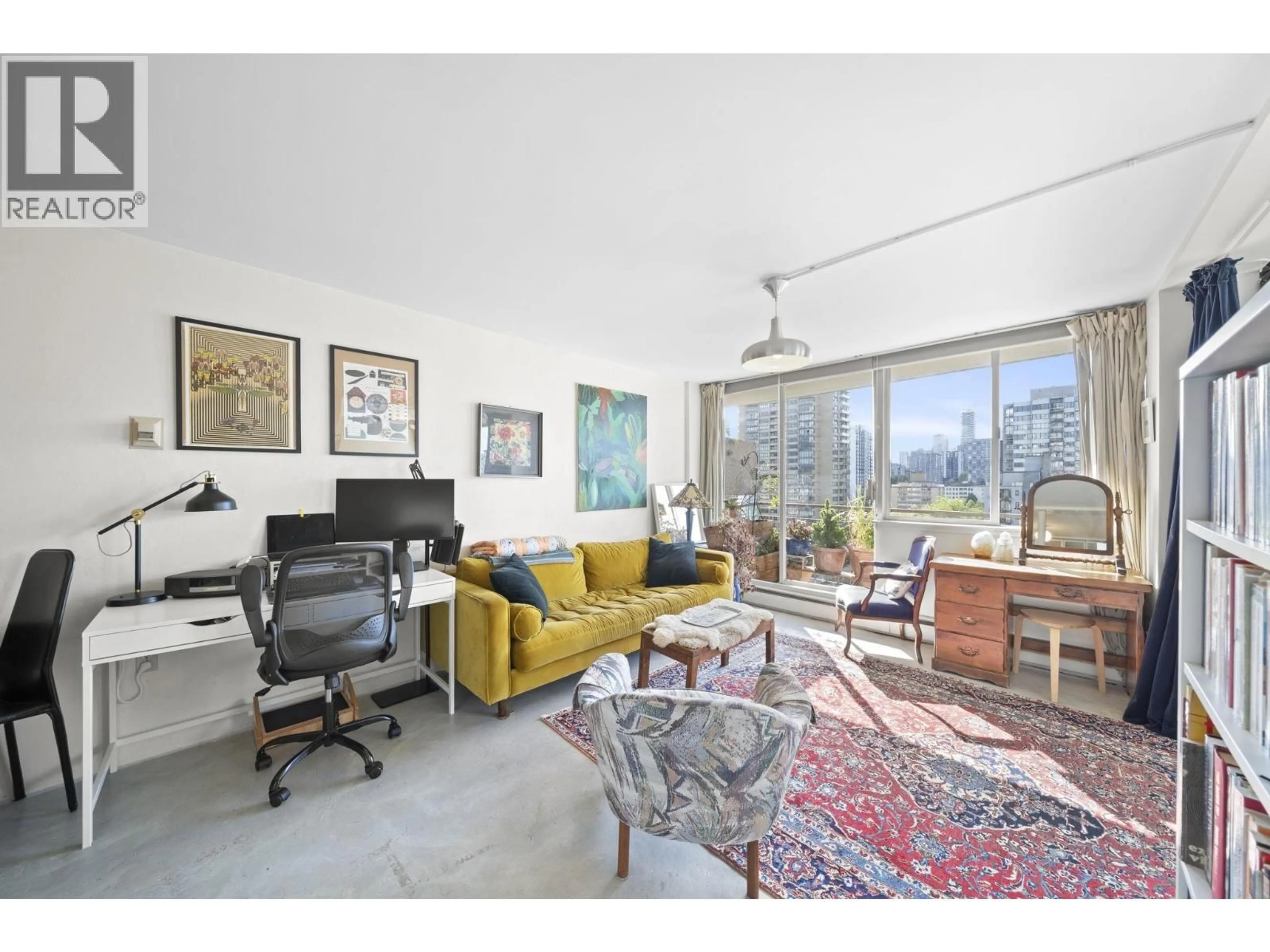 Living room with furniture, unknown for 1401 - 1850 COMOX STREET, Vancouver British Columbia V6G1R3