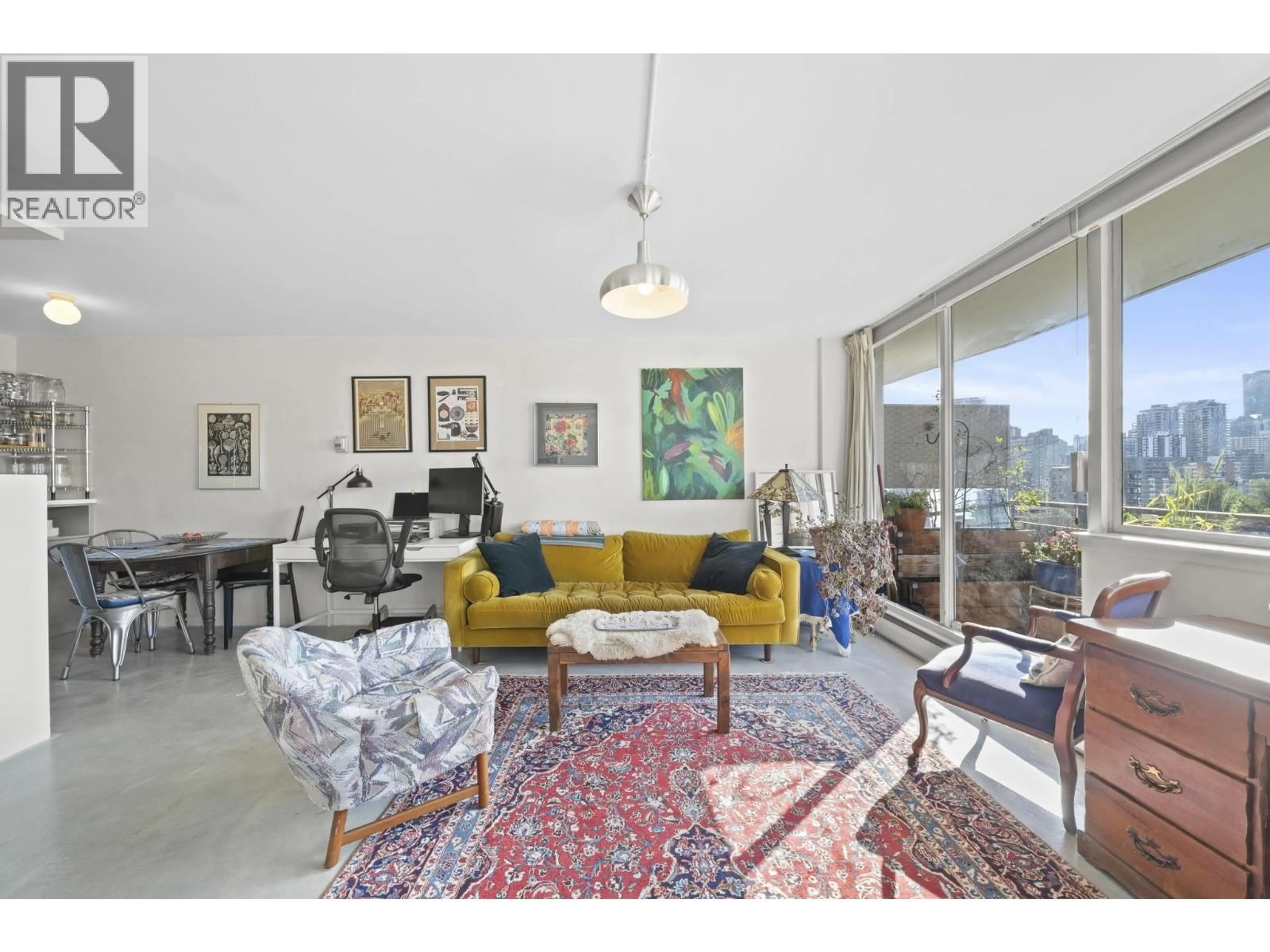 Living room with furniture, unknown for 1401 - 1850 COMOX STREET, Vancouver British Columbia V6G1R3