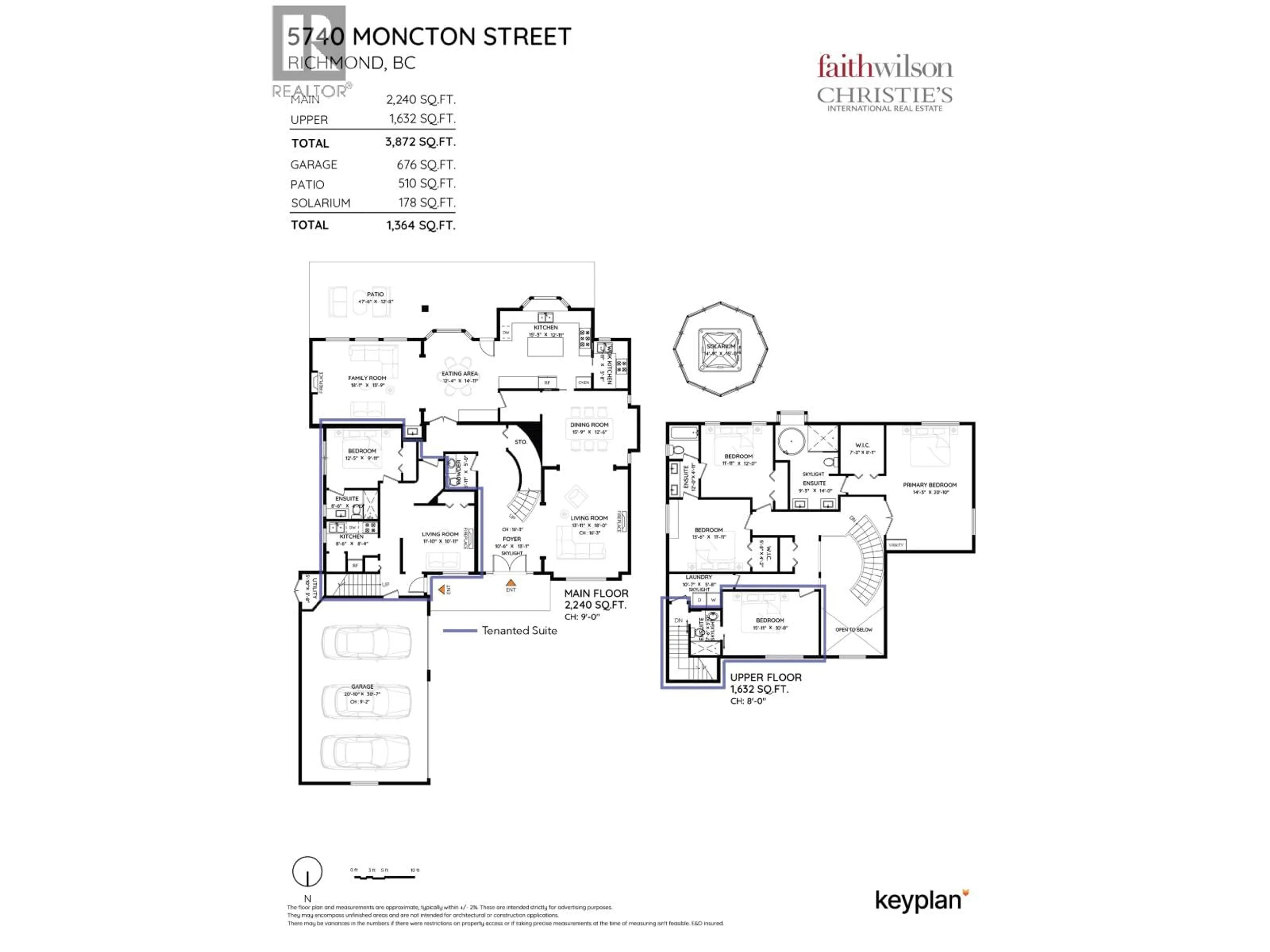 Floor plan for 5740 MONCTON STREET, Richmond British Columbia V7E3B4