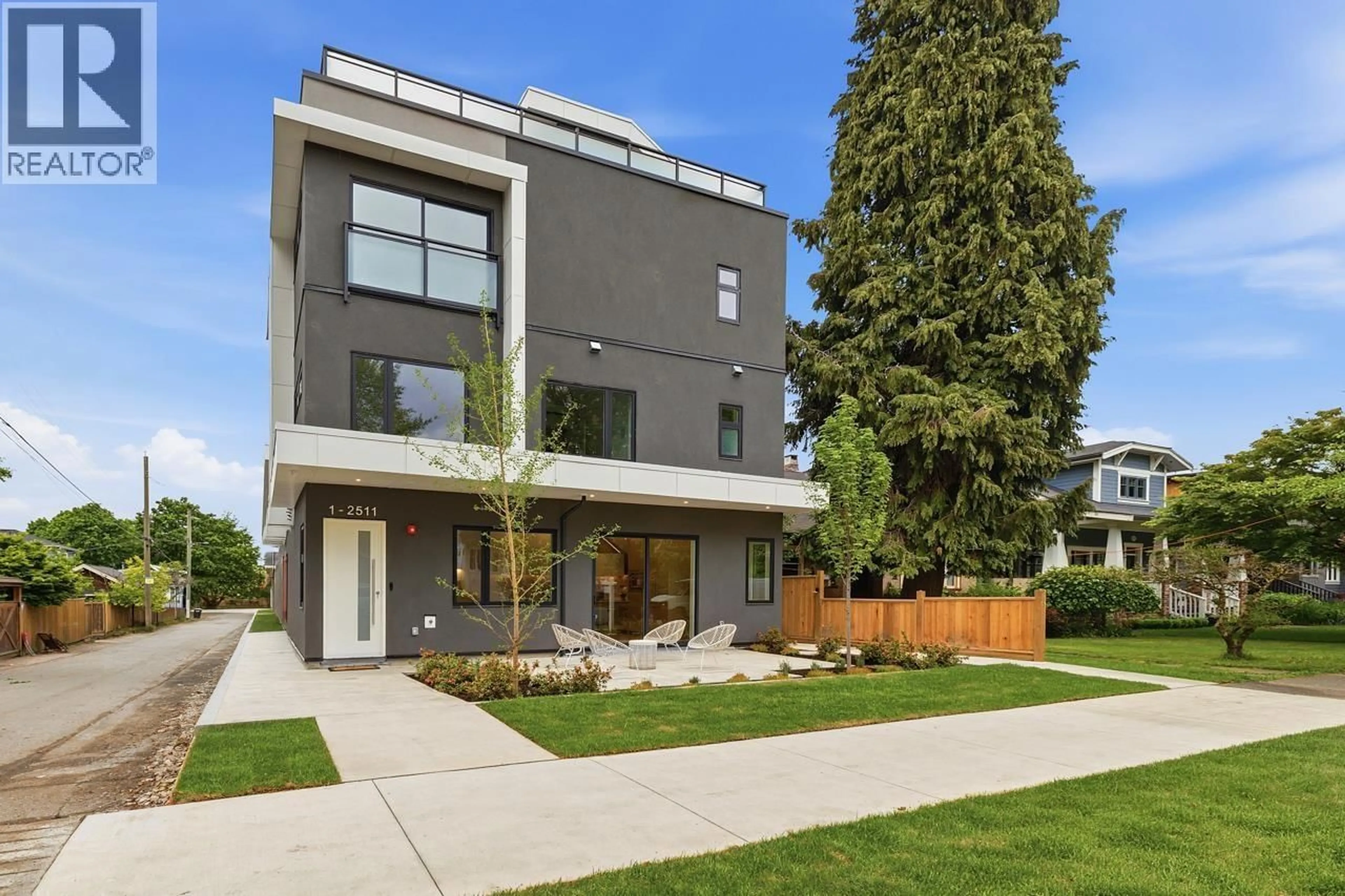 Home with brick exterior material, street for 1 - 2511 KITCHENER STREET, Vancouver British Columbia V5K3C7