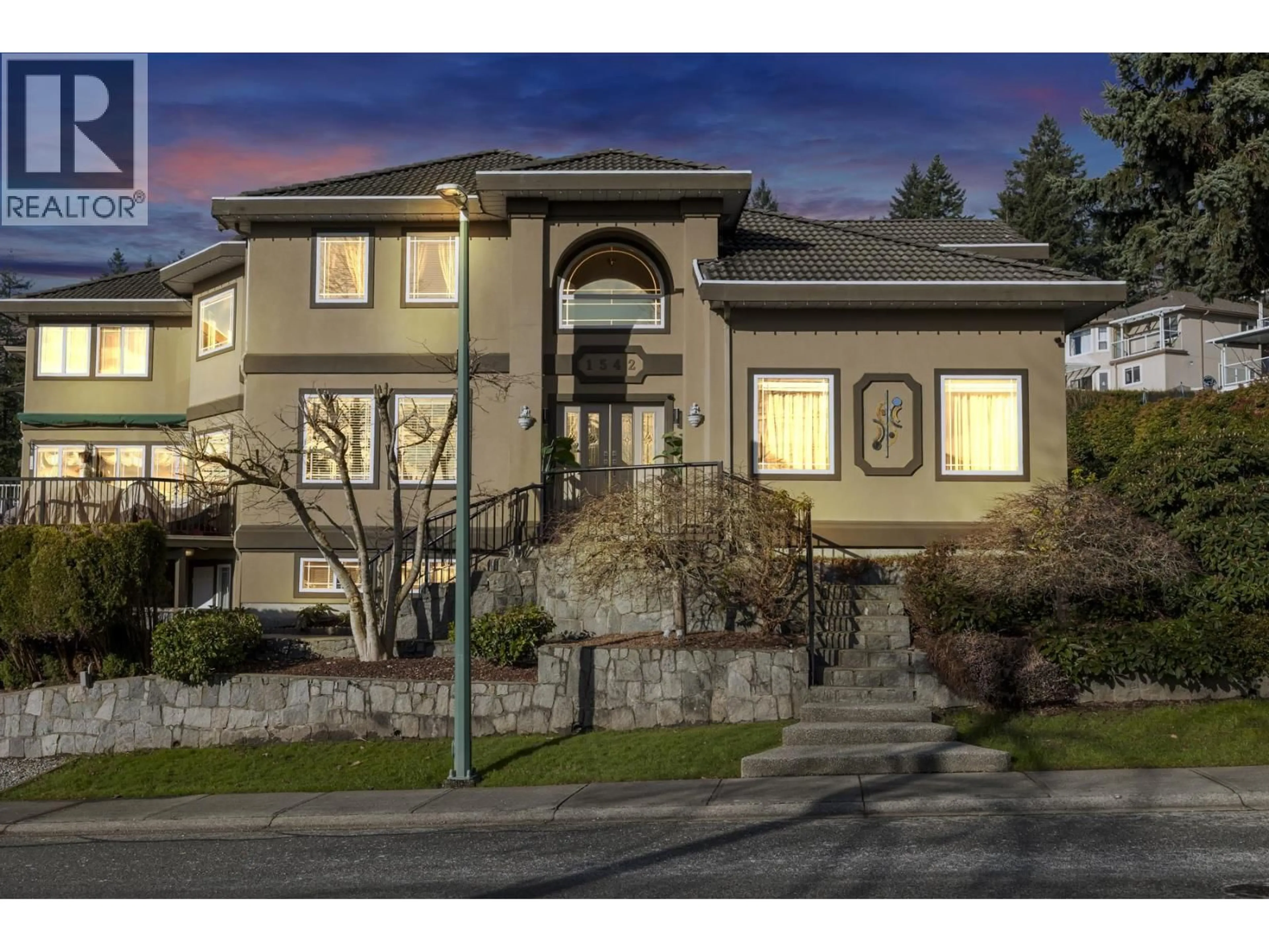Home with vinyl exterior material, street for 1542 ALPINE LANE, Coquitlam British Columbia V3E3A5