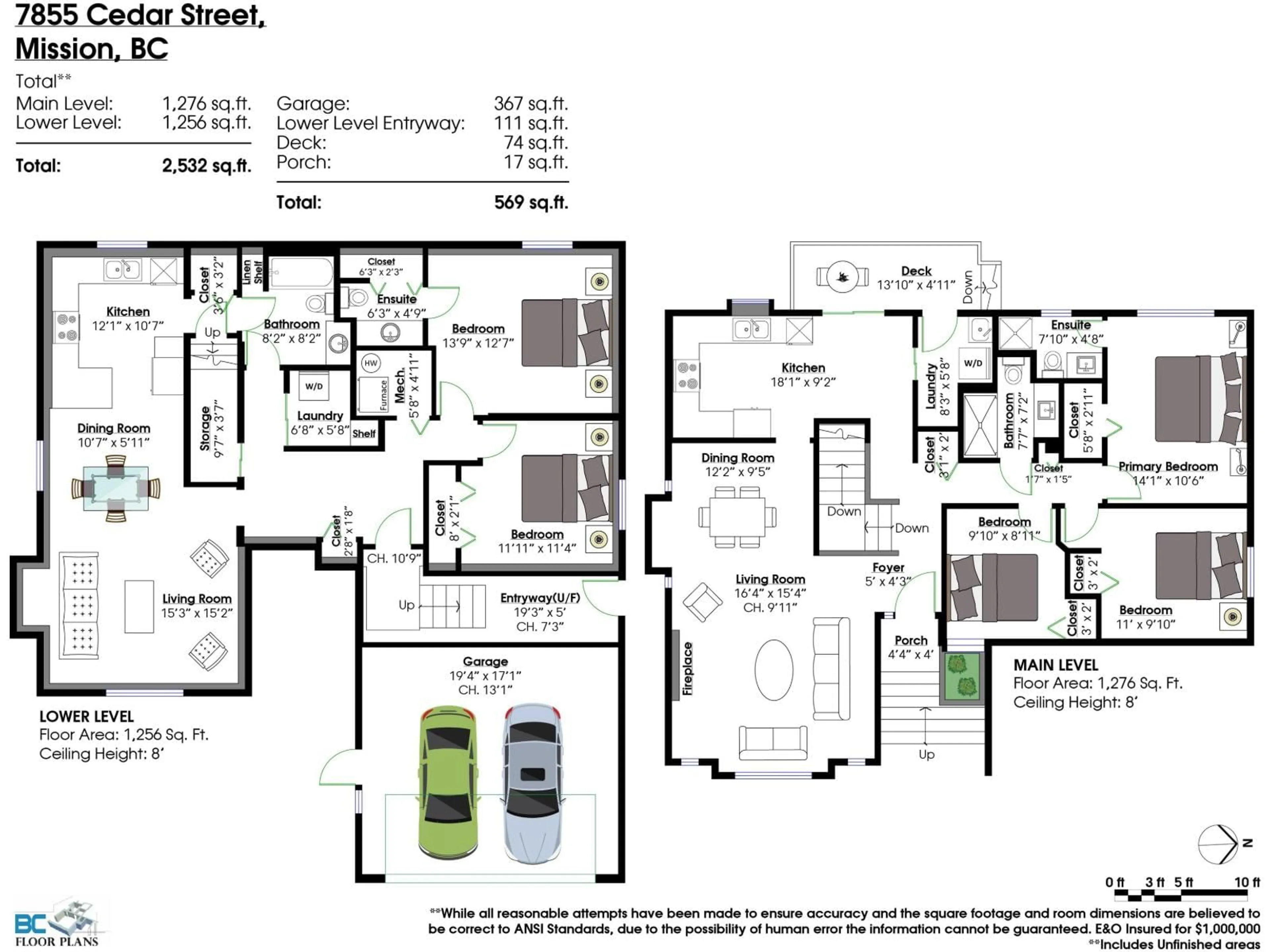 Floor plan for 7855 CEDAR STREET, Mission British Columbia V2V3M8