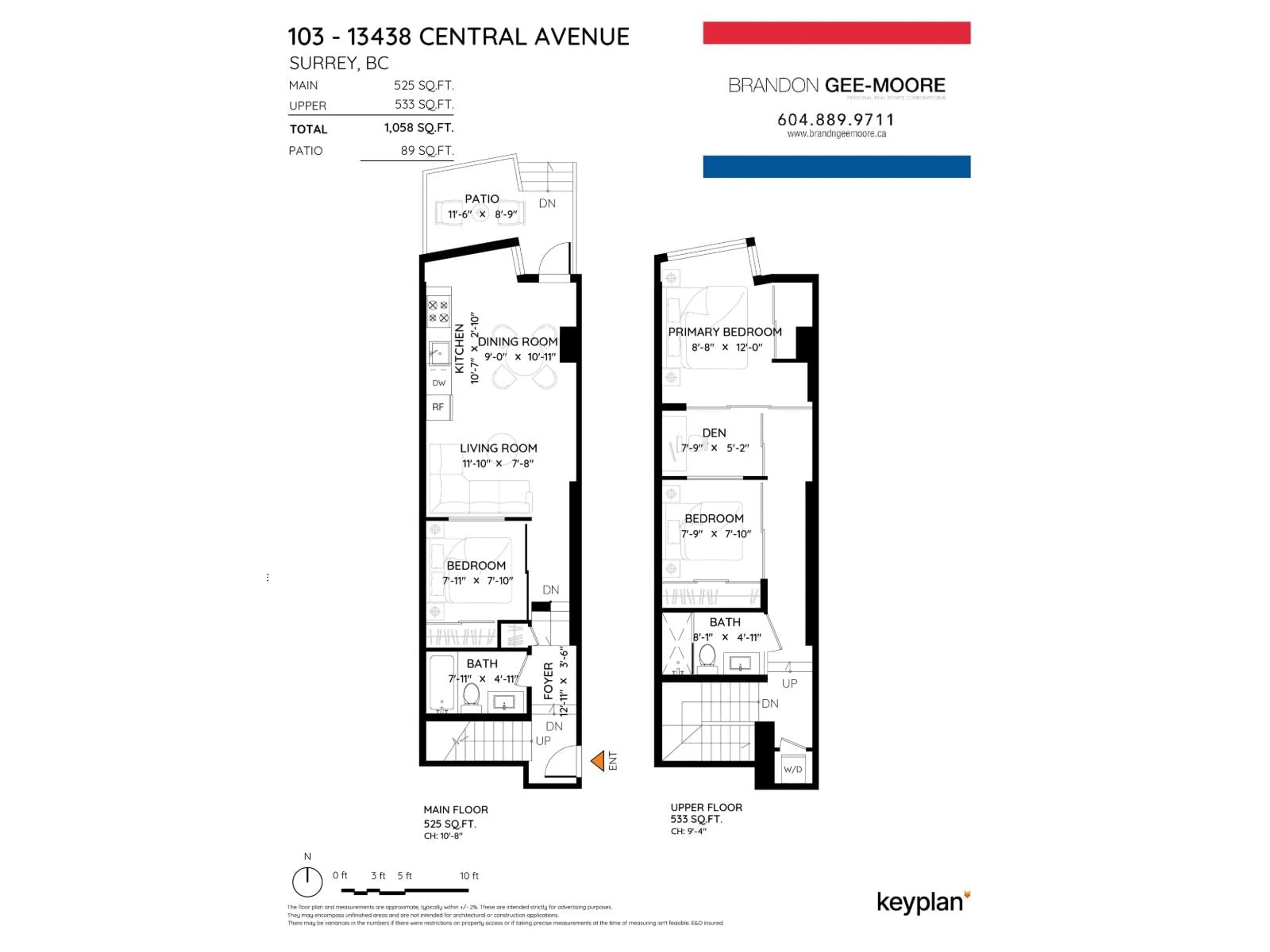 Floor plan for 103 - 13438 CENTRAL AVENUE, Surrey British Columbia V3T0N2