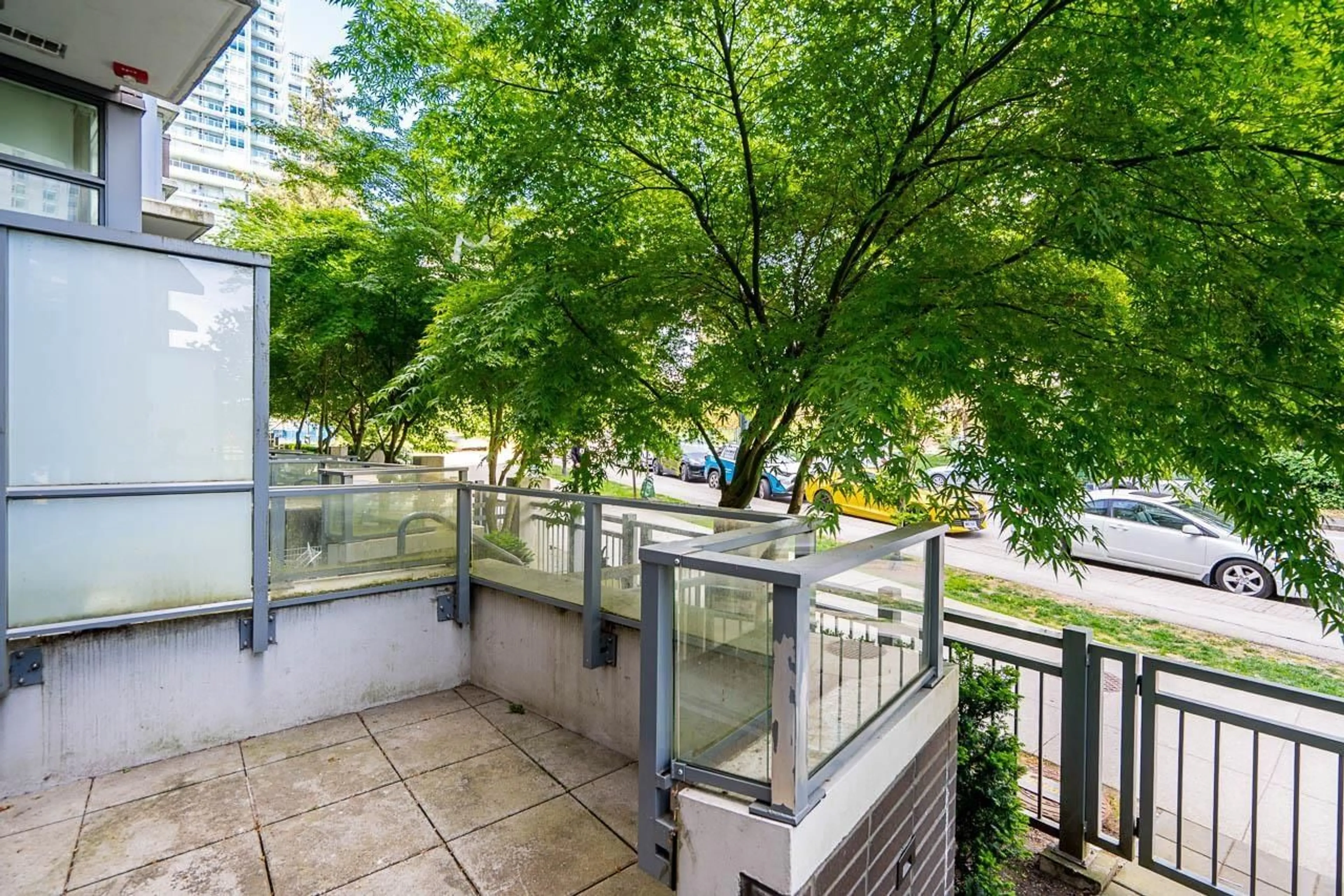 Patio, city buildings view from balcony for 103 - 13438 CENTRAL AVENUE, Surrey British Columbia V3T0N2