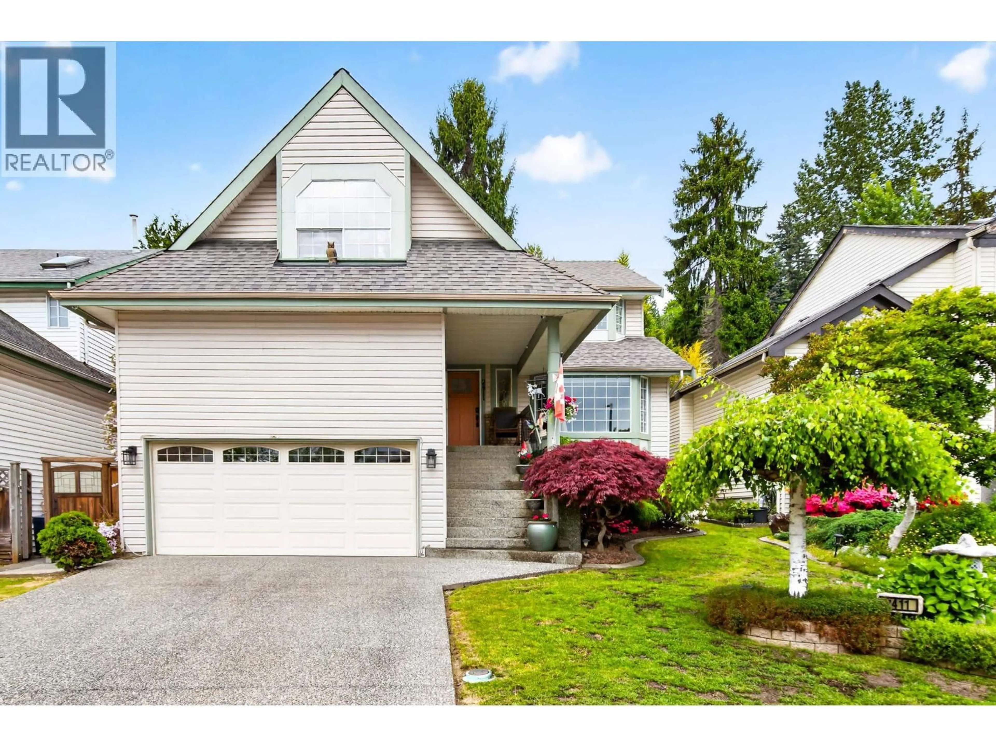 Home with vinyl exterior material, street for 2411 MAGELLAN COURT, Coquitlam British Columbia V3K6P8