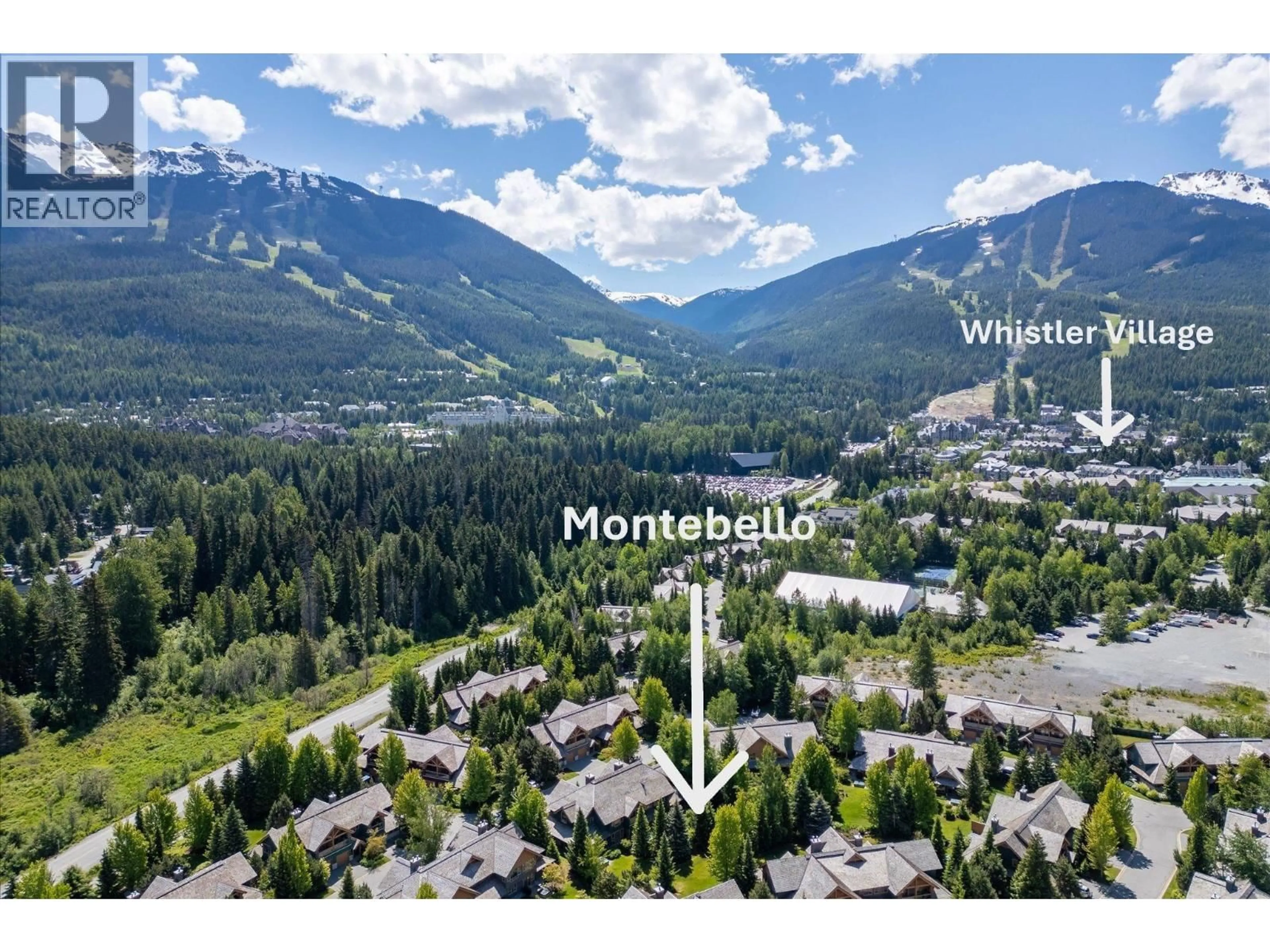A pic from outside/outdoor area/front of a property/back of a property/a pic from drone, mountain view for 4824 CASABELLA CRESCENT, Whistler British Columbia V8E0Z4