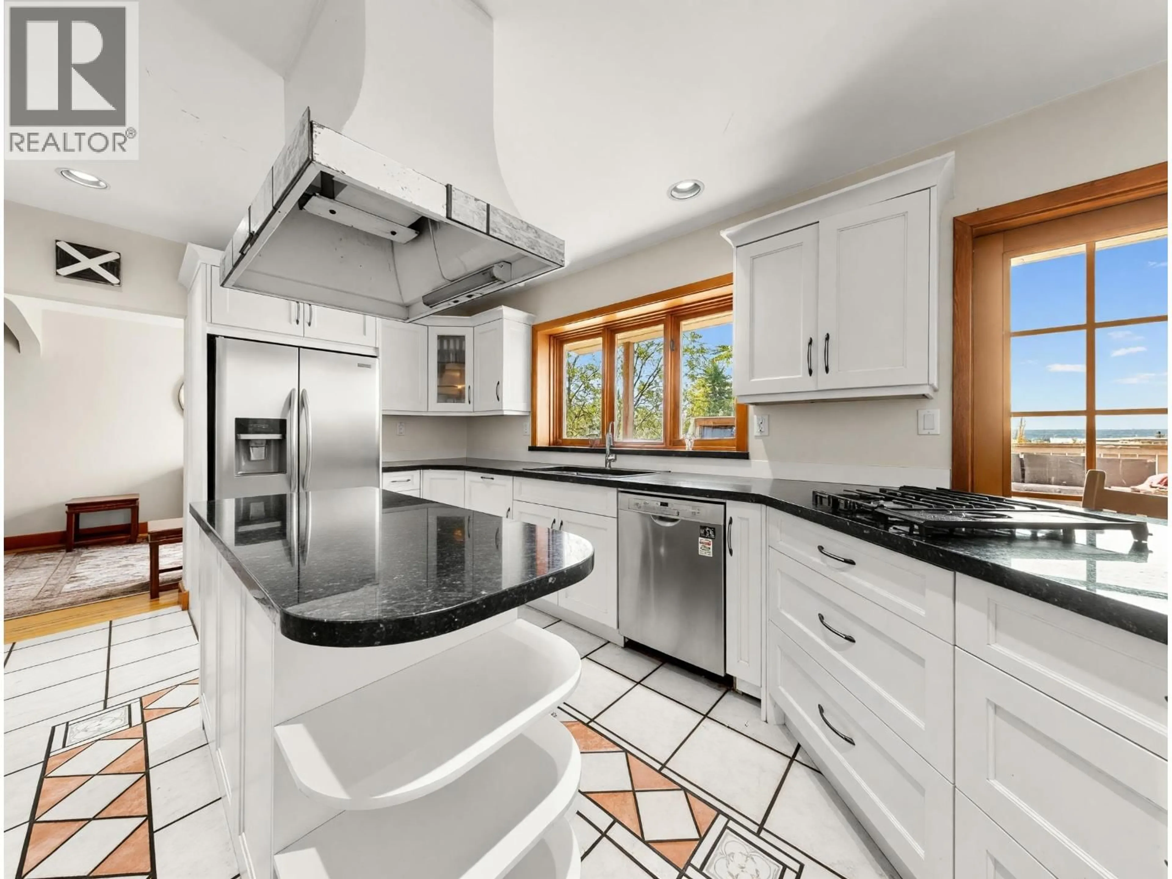Contemporary kitchen, ceramic/tile floor for 2148 KINGS AVENUE, West Vancouver British Columbia V7V2B8
