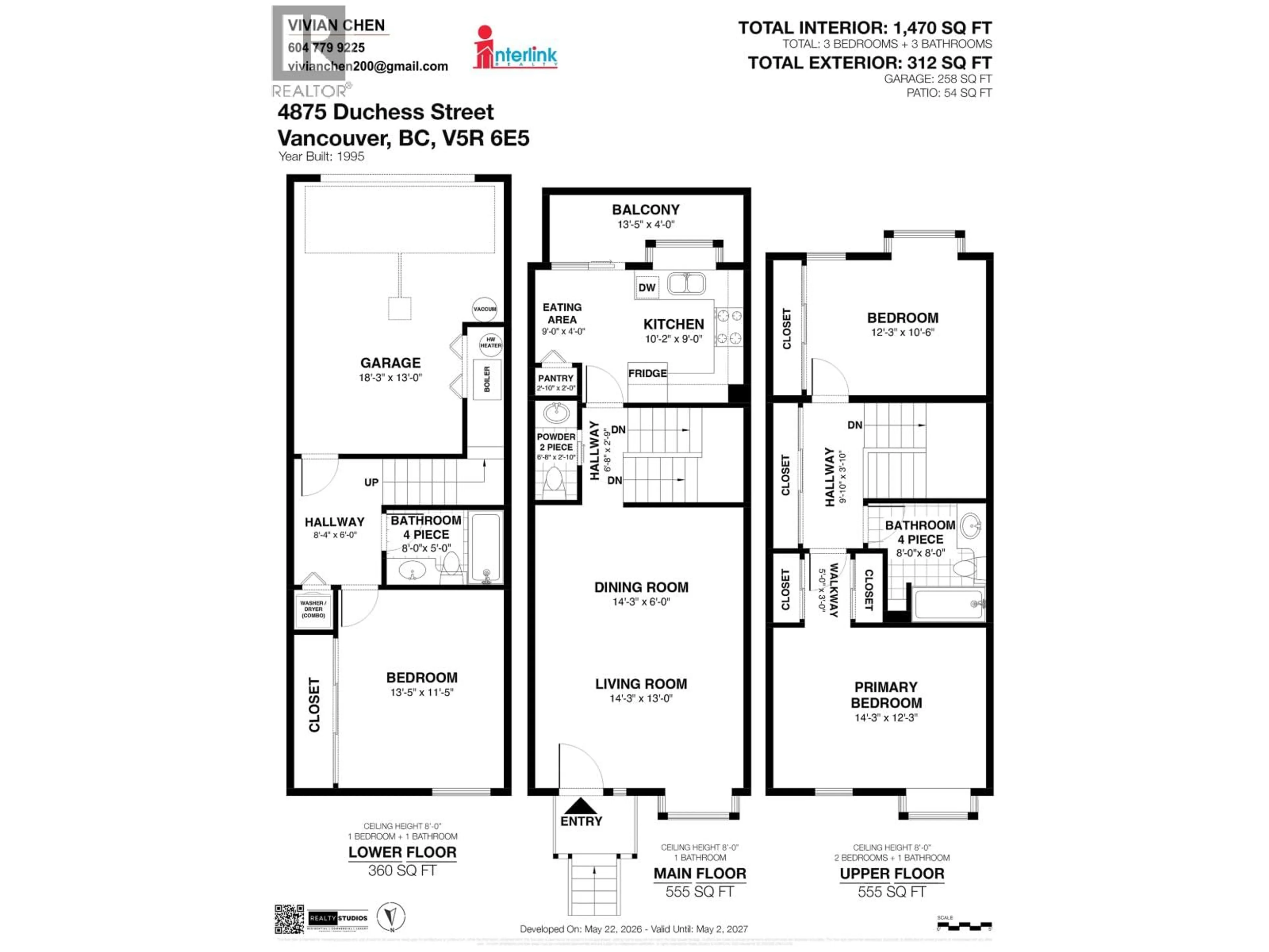 Floor plan for 4875 DUCHESS STREET, Vancouver British Columbia V5R6E1
