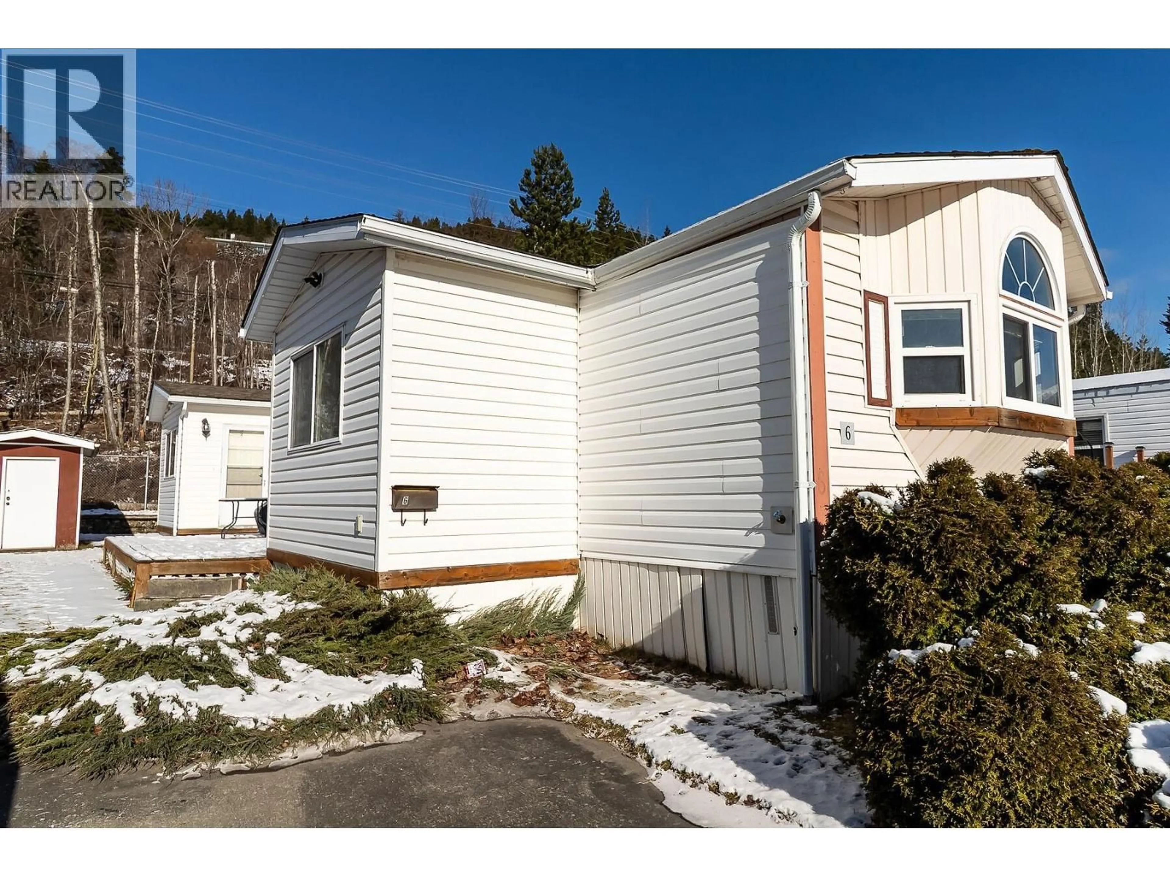 Home with vinyl exterior material, street for 6 - 4305 LAKELSE AVENUE, Terrace British Columbia V8G1N5