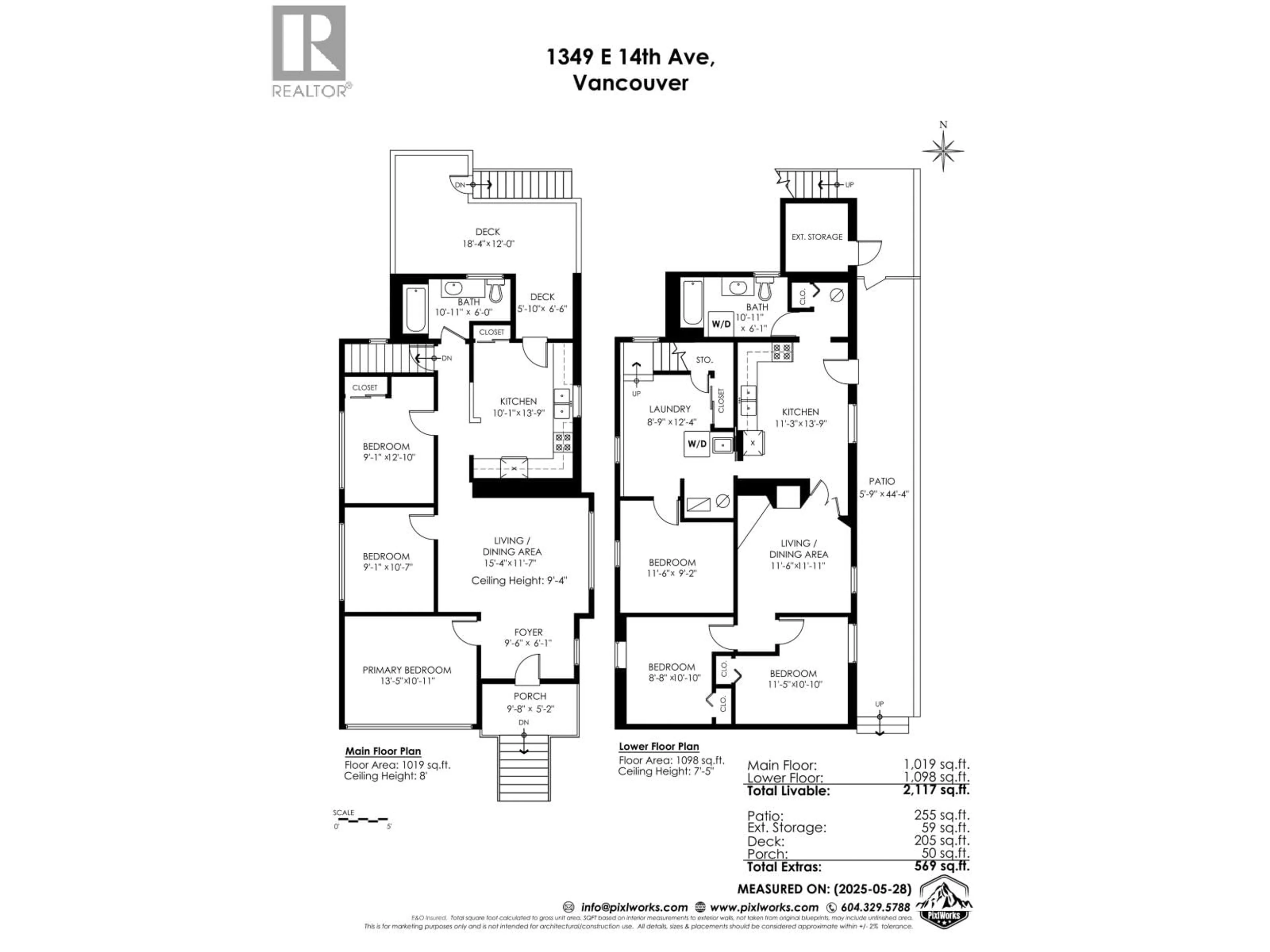 Floor plan for 1349 14TH AVENUE, Vancouver British Columbia V5N2C7