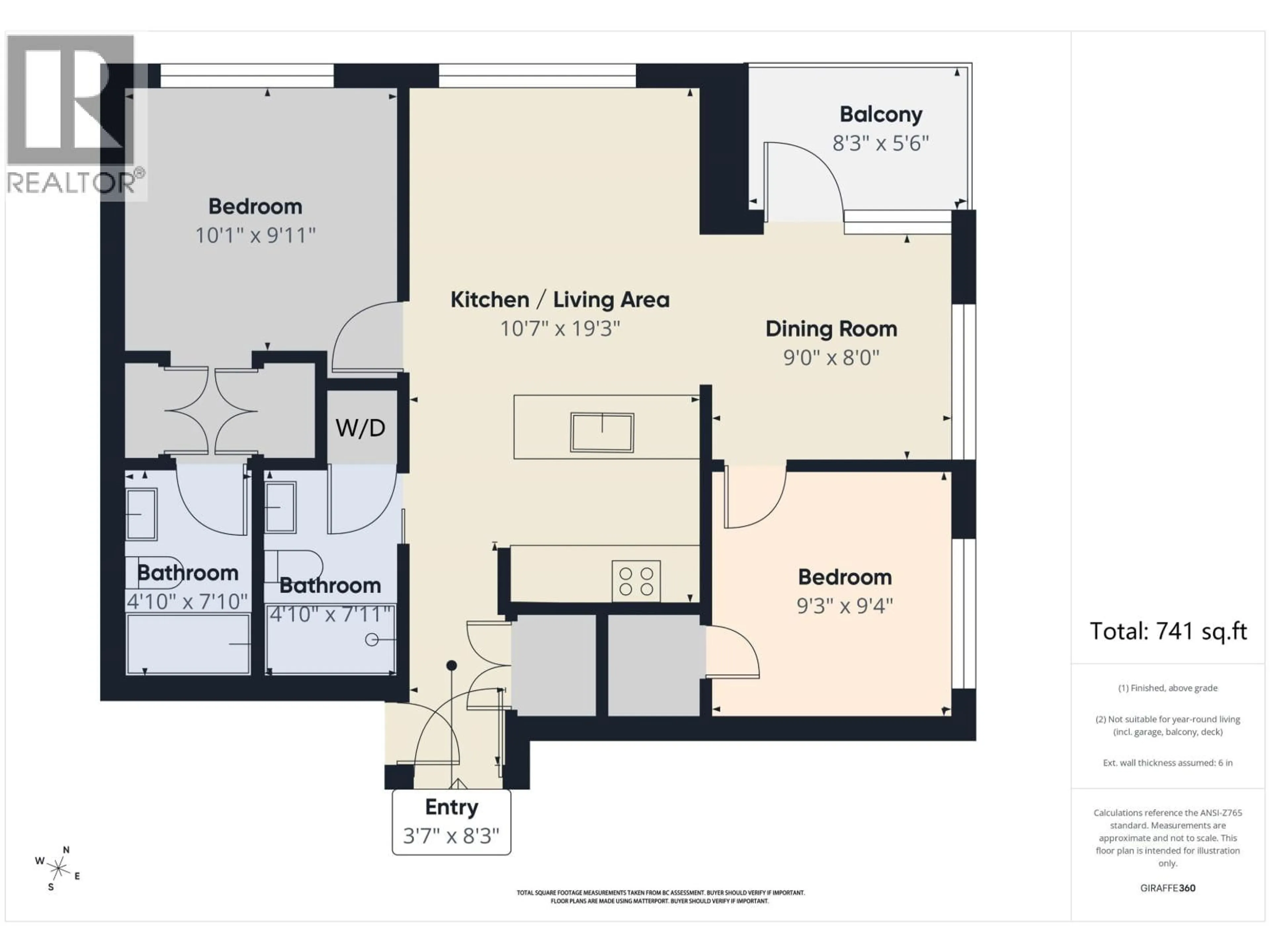 Floor plan for 1709 - 5470 ORMIDALE STREET, Vancouver British Columbia V5R0G6