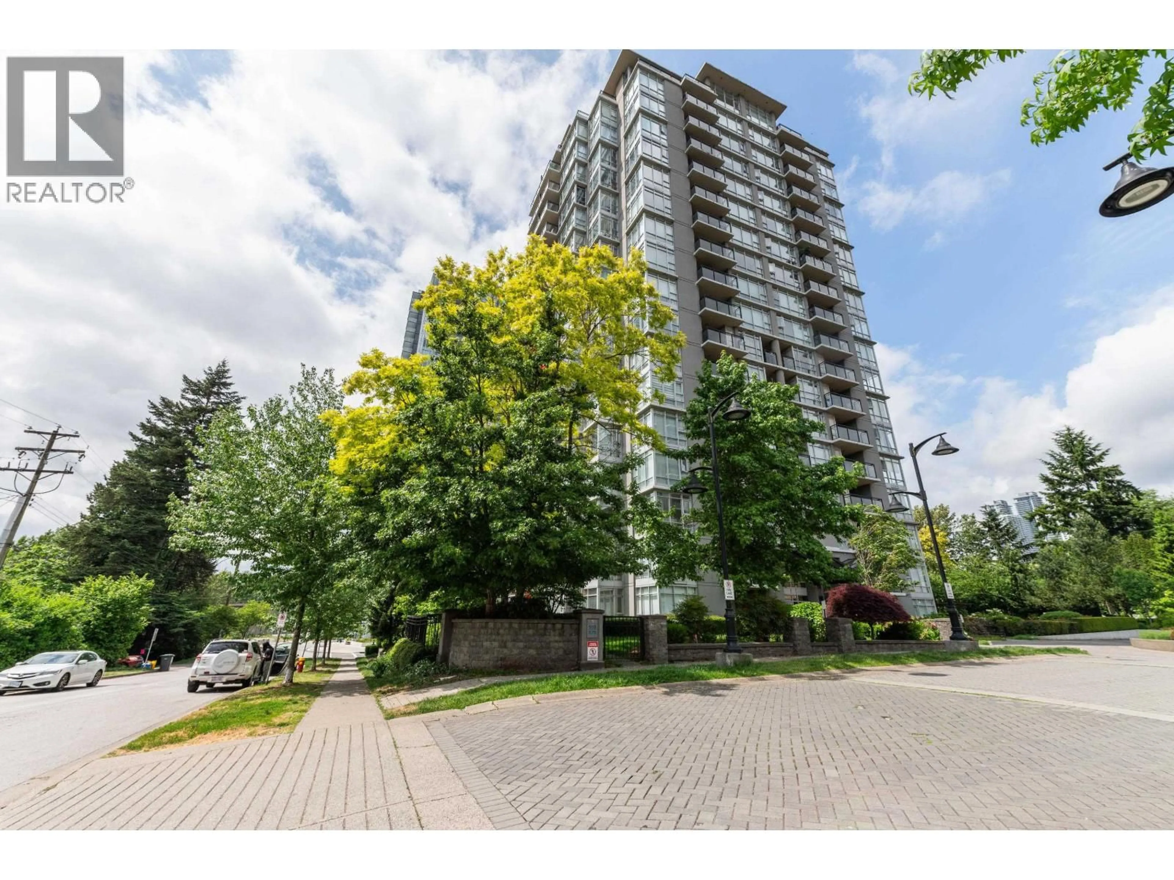 A pic from outside/outdoor area/front of a property/back of a property/a pic from drone, street for 1901 - 555 DELESTRE AVENUE, Coquitlam British Columbia V3K0A9
