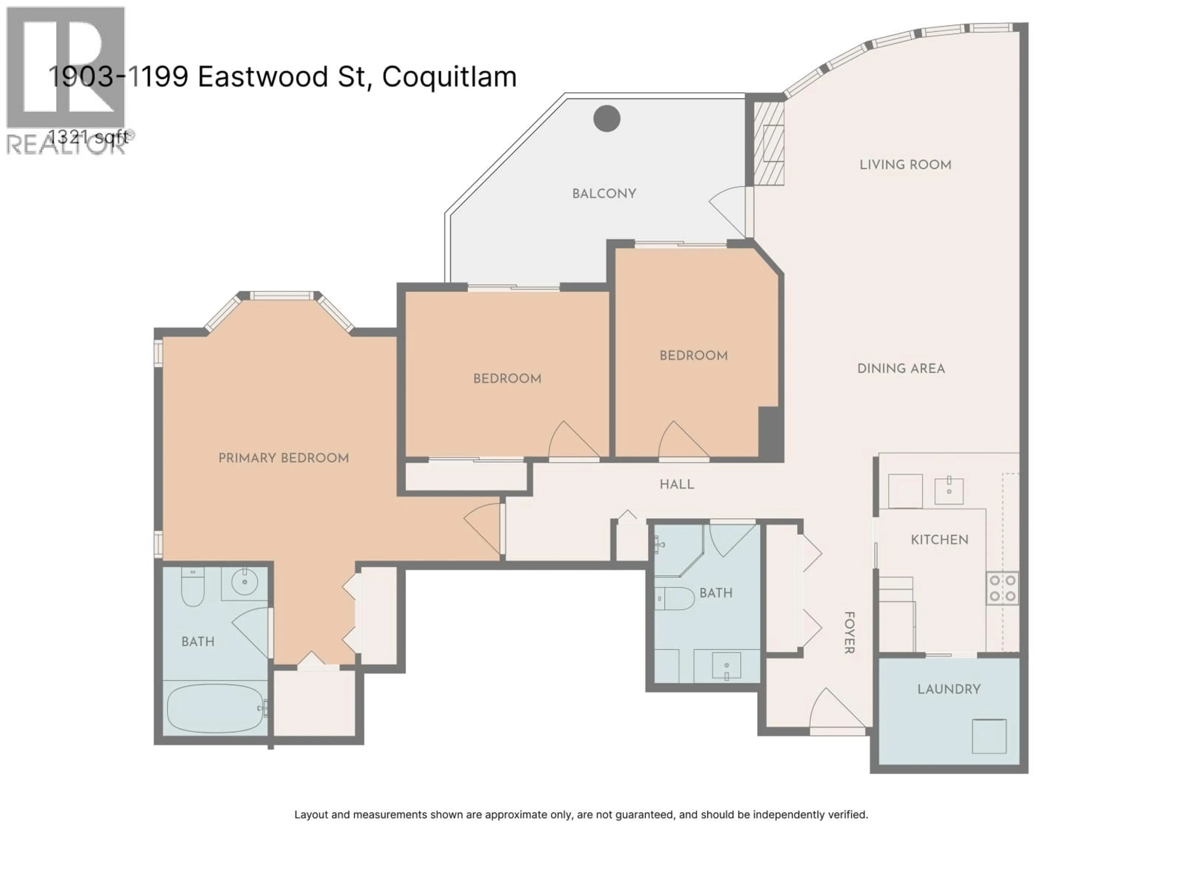 Floor plan for 1903 - 1199 EASTWOOD STREET, Coquitlam British Columbia V3B7W7