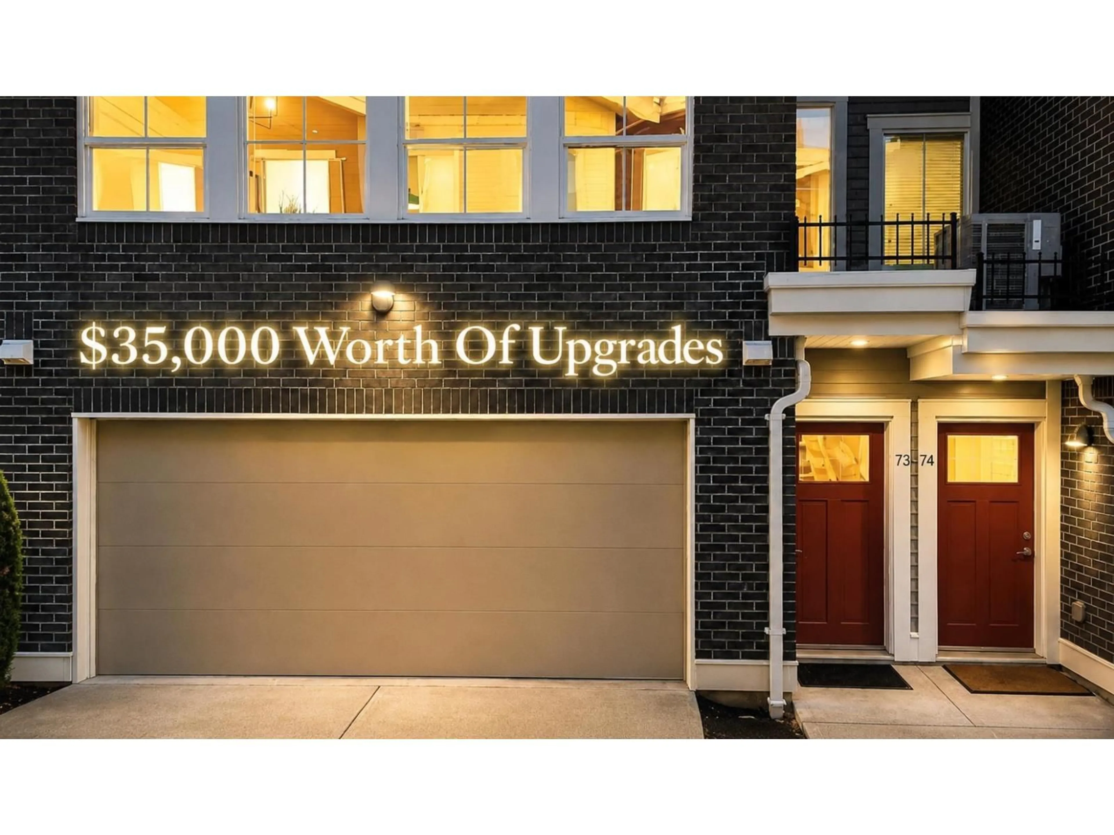 Home with brick exterior material, building for 73 - 8371 202B STREET, Langley British Columbia V2Y4K6