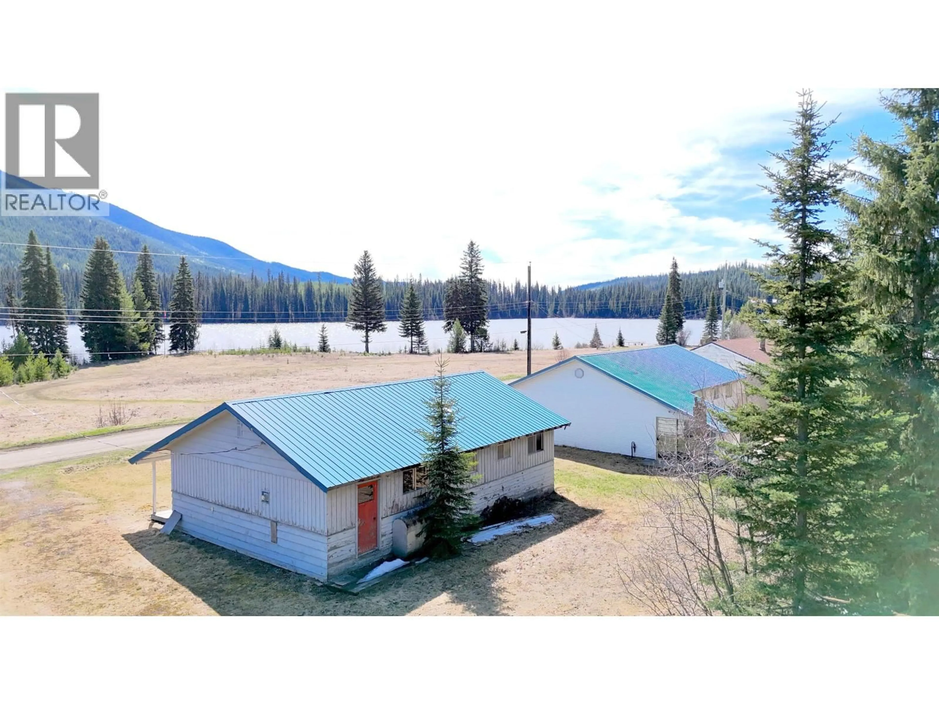 A pic from outside/outdoor area/front of a property/back of a property/a pic from drone, mountain view for 627 A ROAD, Canim Lake British Columbia V0K1L0