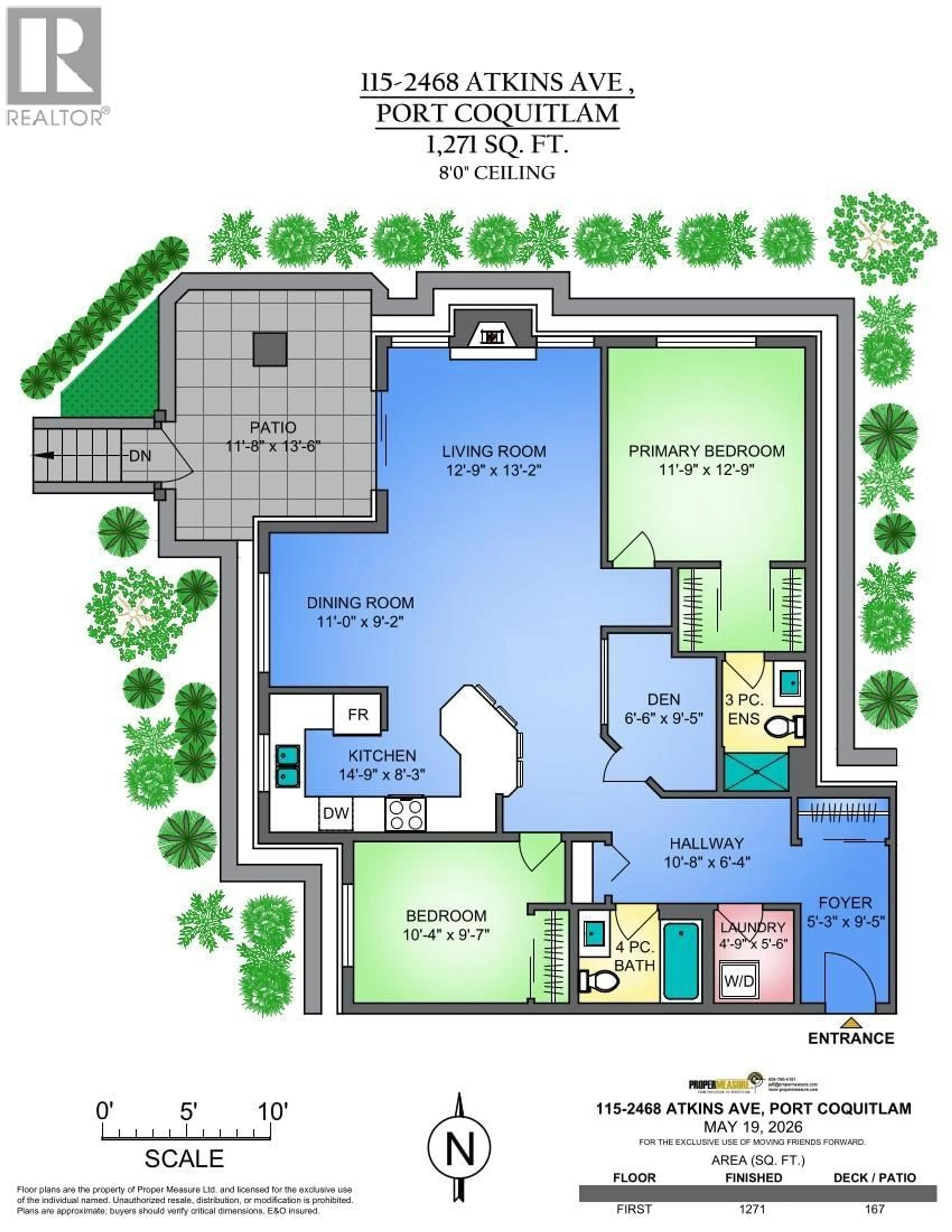 Floor plan for 115 - 2468 ATKINS AVENUE, Port Coquitlam British Columbia V3C1Y9