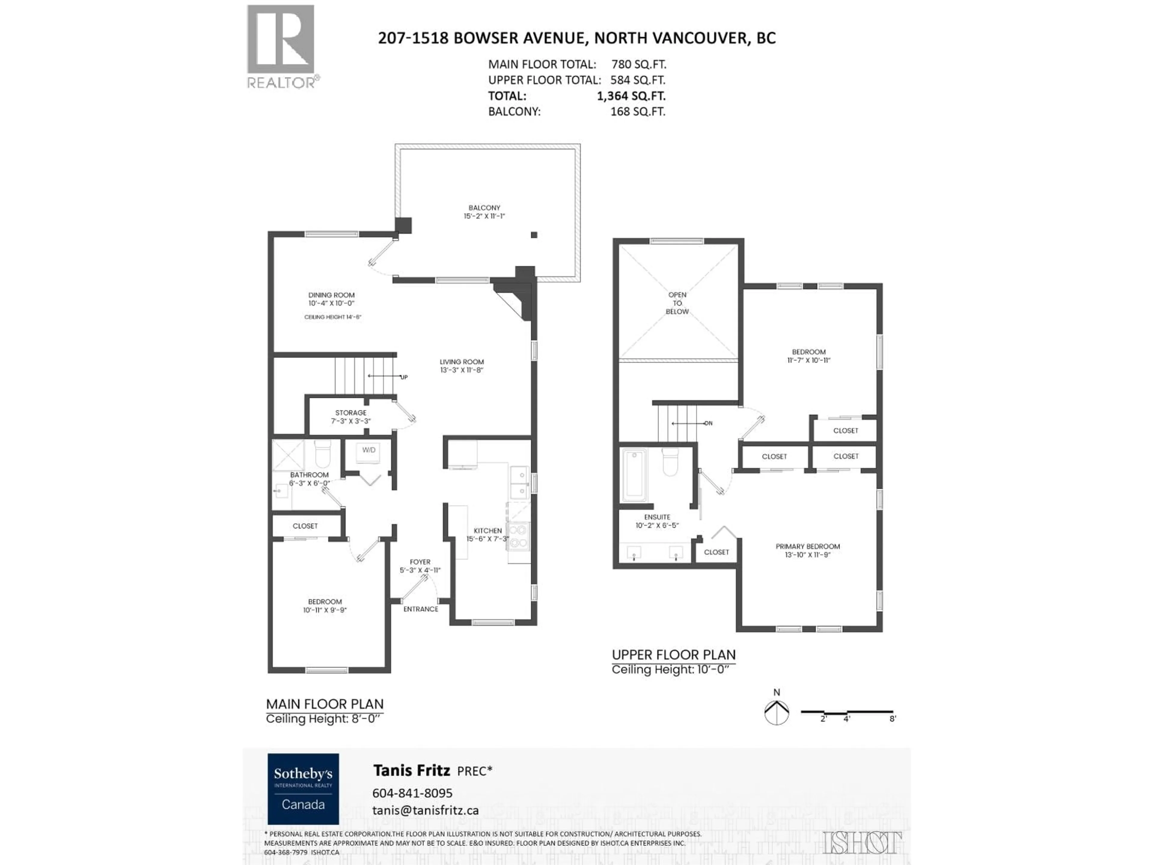 Floor plan for 207 - 1518 BOWSER AVENUE, North Vancouver British Columbia V7P2Y3