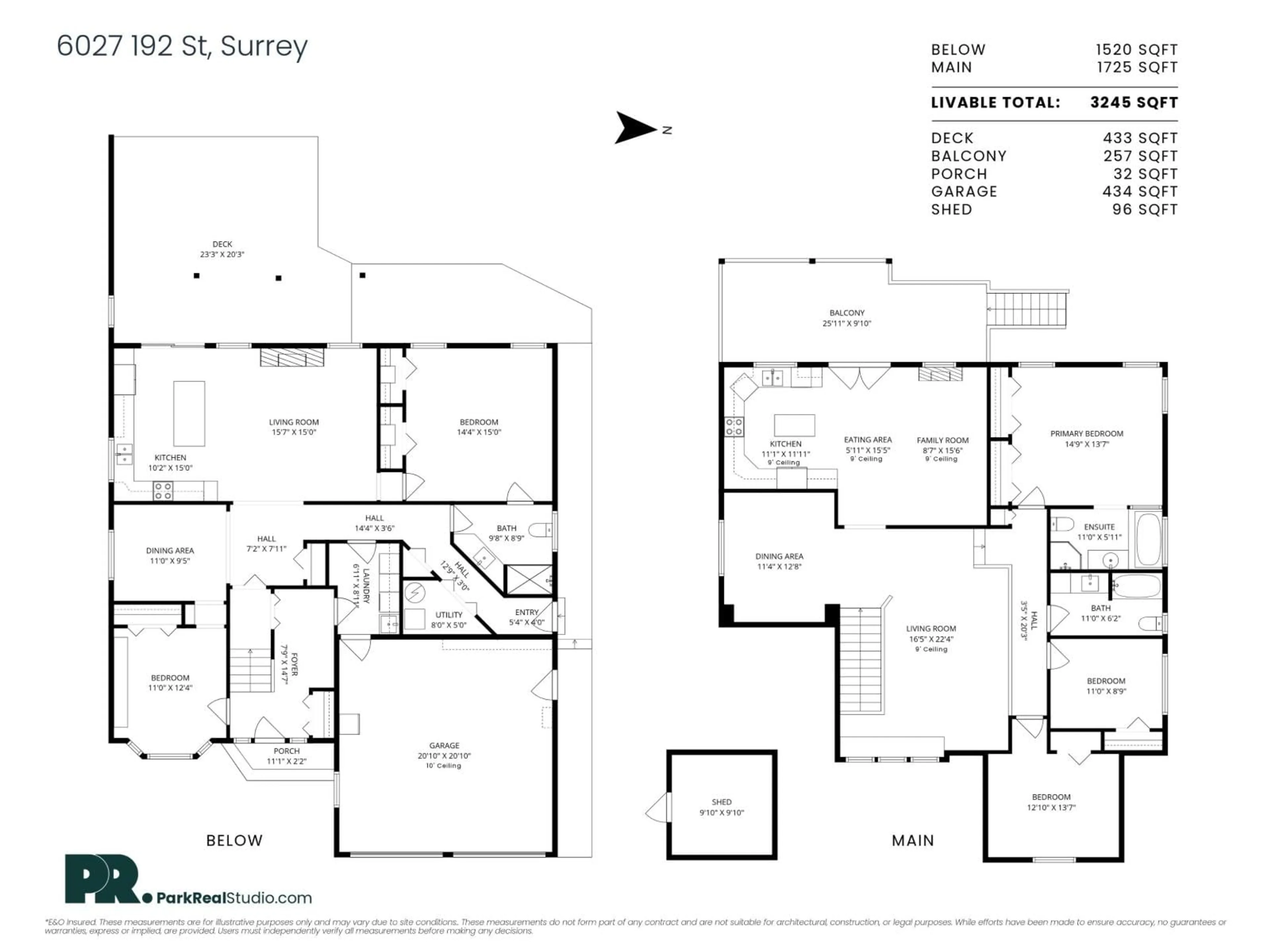 Floor plan for 6027 192 STREET, Surrey British Columbia V3S4N9