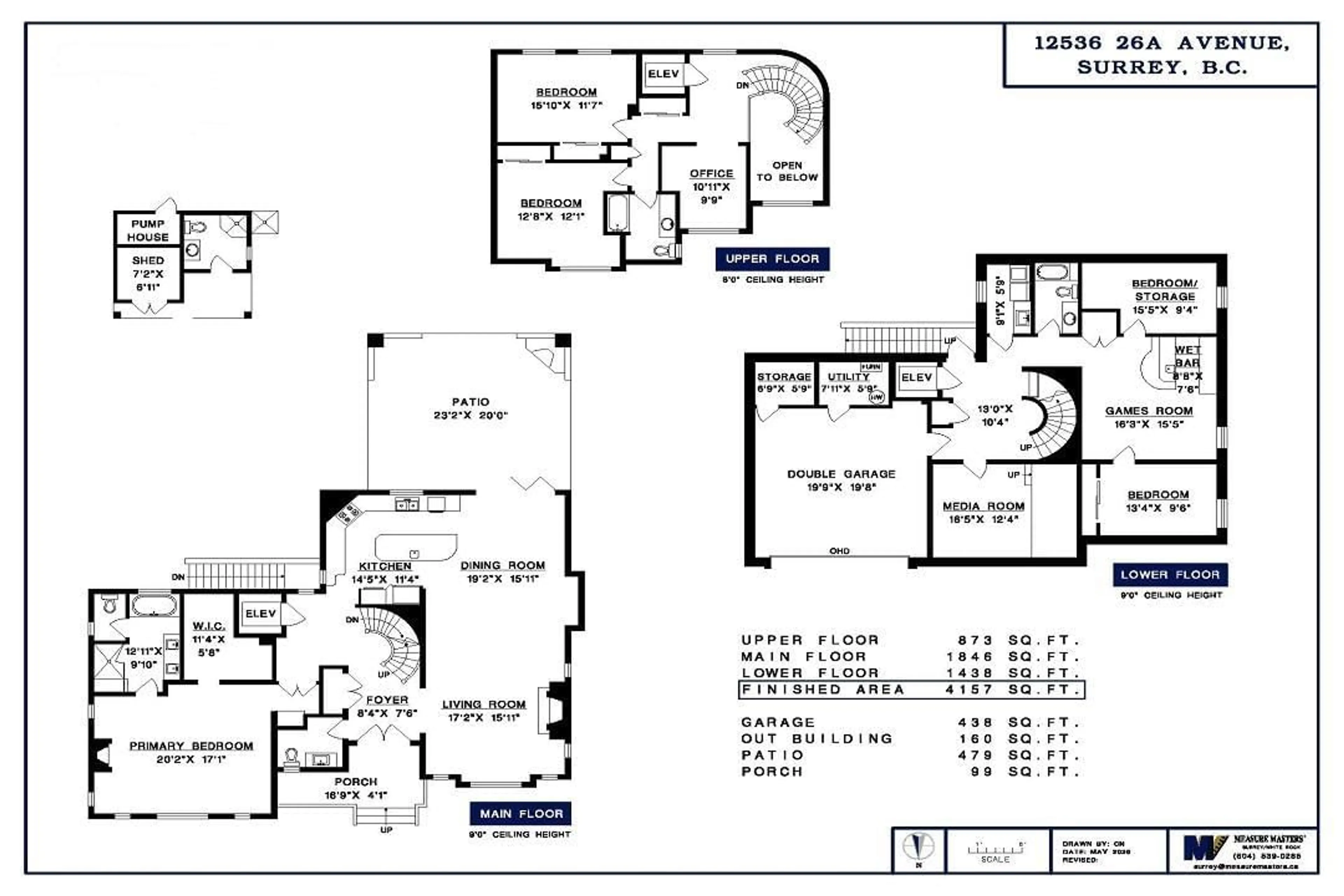 Floor plan for 12536 26A AVENUE, Surrey British Columbia V4A2M2