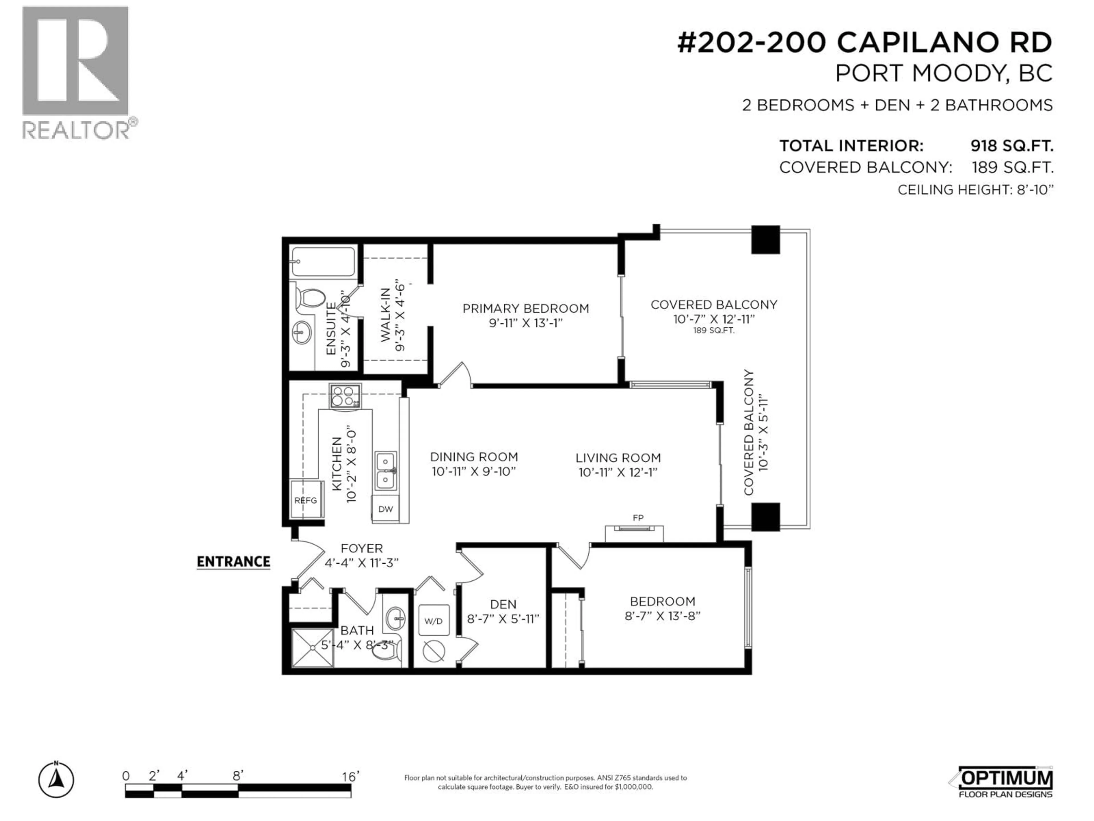 Floor plan for 202 - 200 CAPILANO ROAD, Port Moody British Columbia V3H5N1