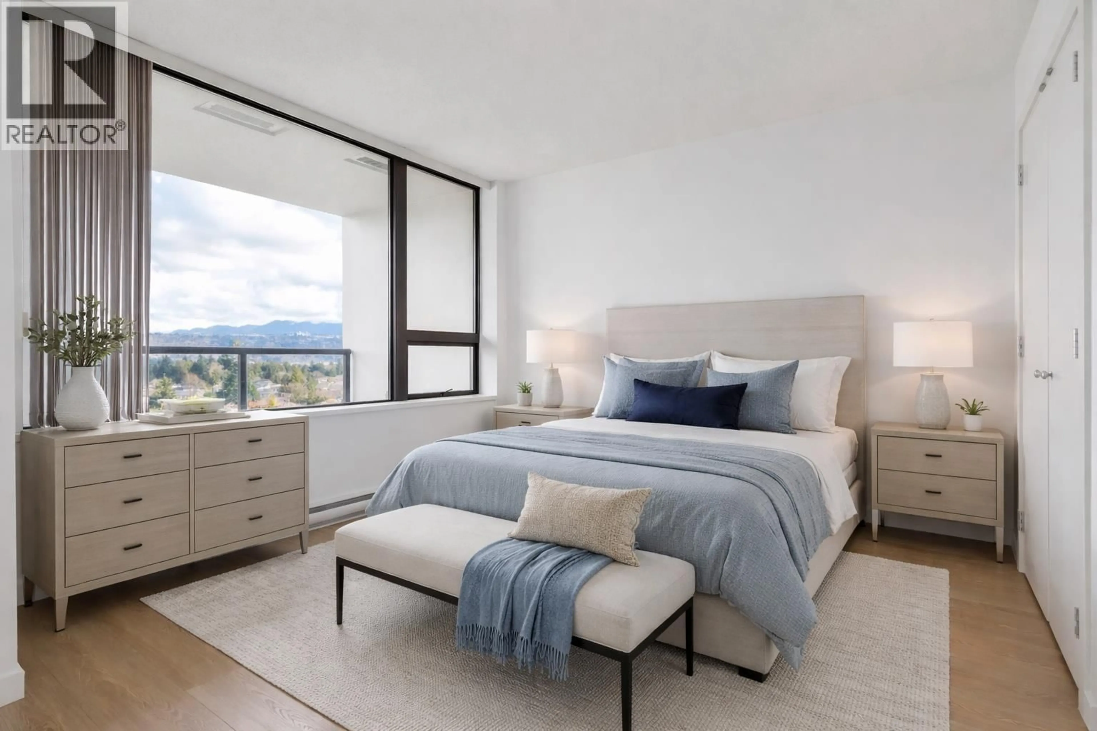 Bedroom with bed, unknown for 1205 - 7108 COLLIER STREET, Burnaby British Columbia V5E0A1