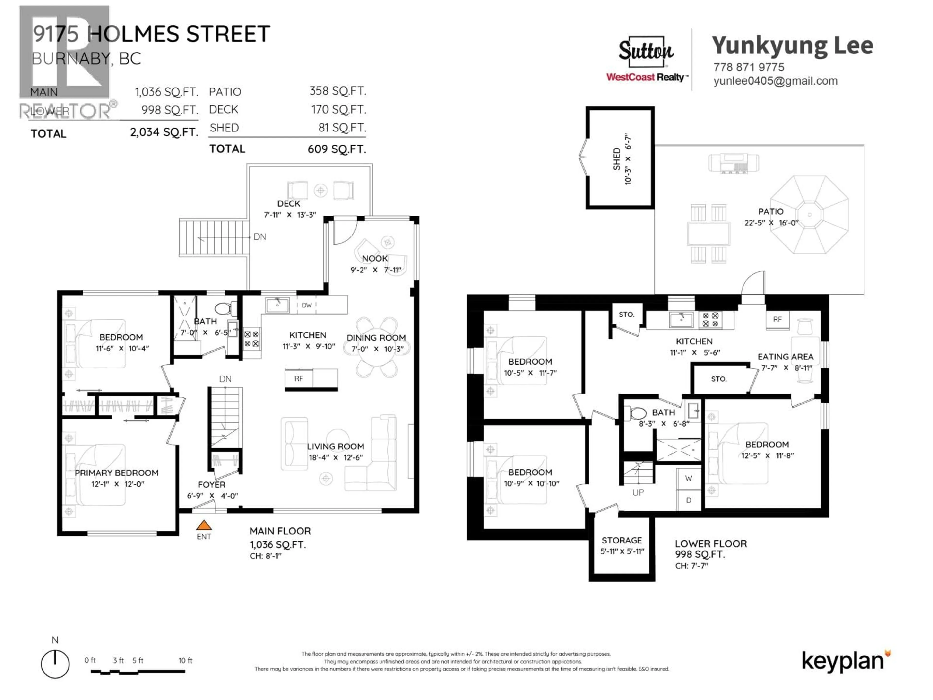 Floor plan for 9175 HOLMES STREET, Burnaby British Columbia V3N4C1