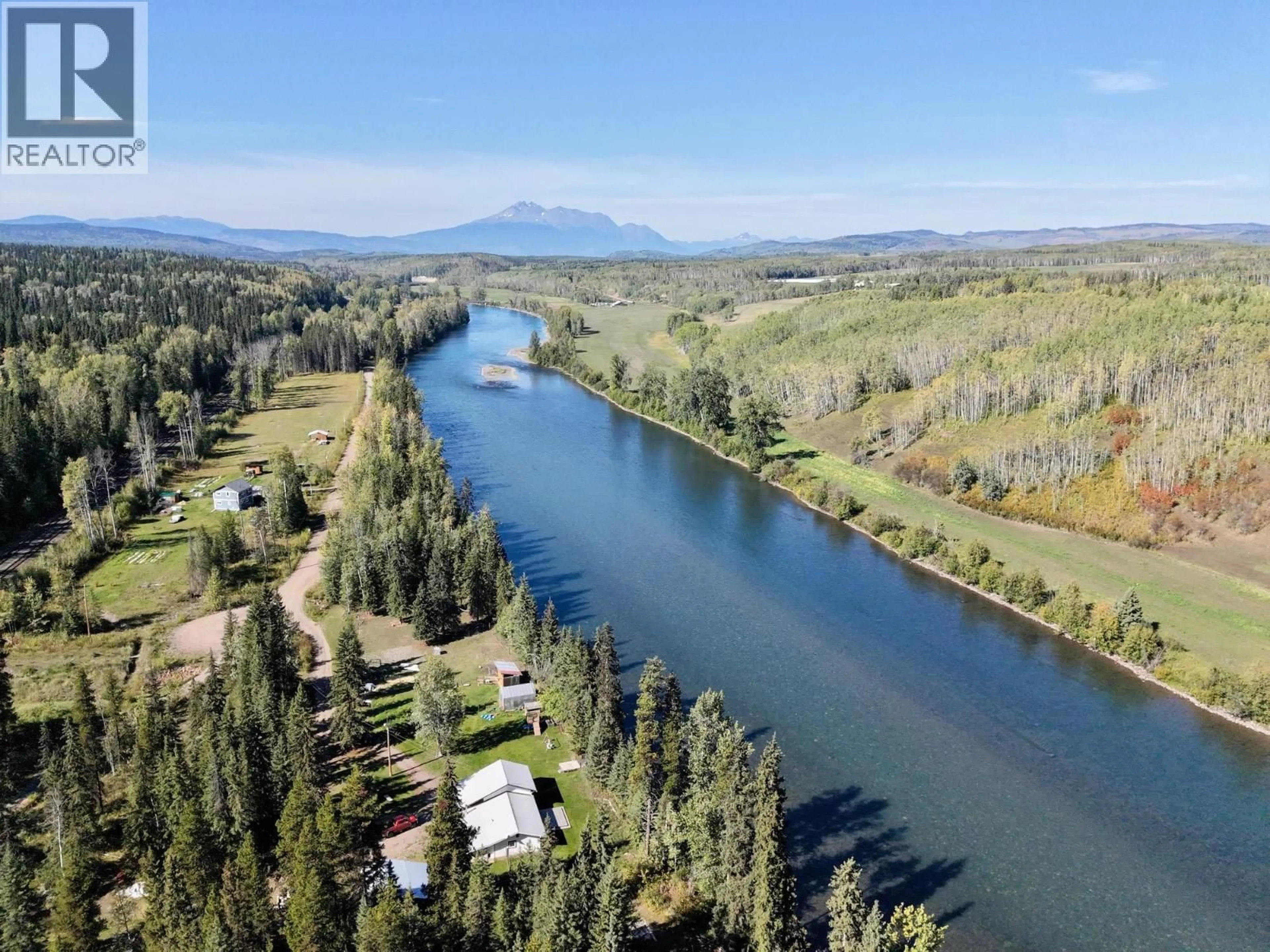 A pic from outside/outdoor area/front of a property/back of a property/a pic from drone, water/lake/river/ocean view for 17540 QUICK STATION ROAD, Telkwa British Columbia V0J2X2