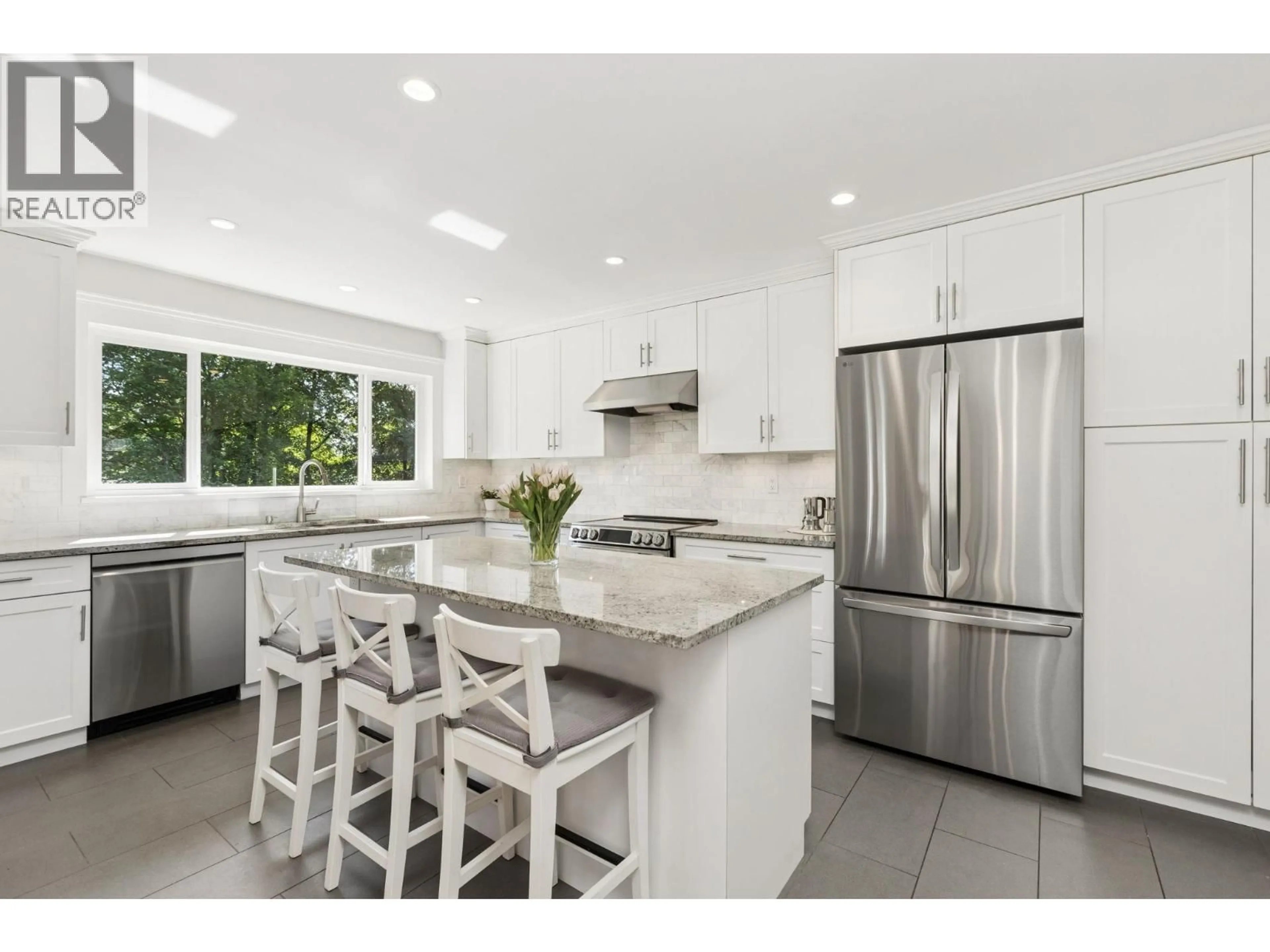 Open concept kitchen, ceramic/tile floor for 1256 EASTVIEW ROAD, North Vancouver British Columbia V7J1L6