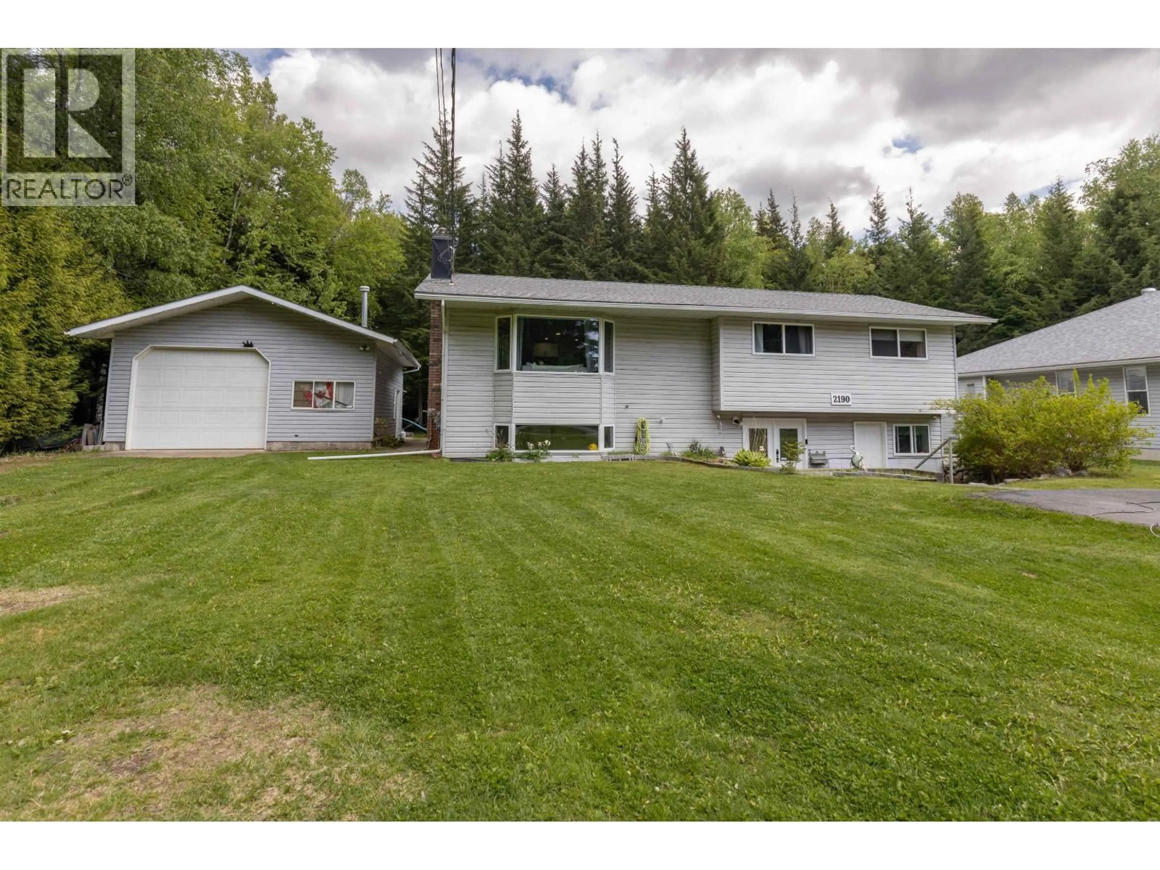 A pic from outside/outdoor area/front of a property/back of a property/a pic from drone, street for 2190 CHURCHILL DRIVE, Thornhill British Columbia V8G0E8