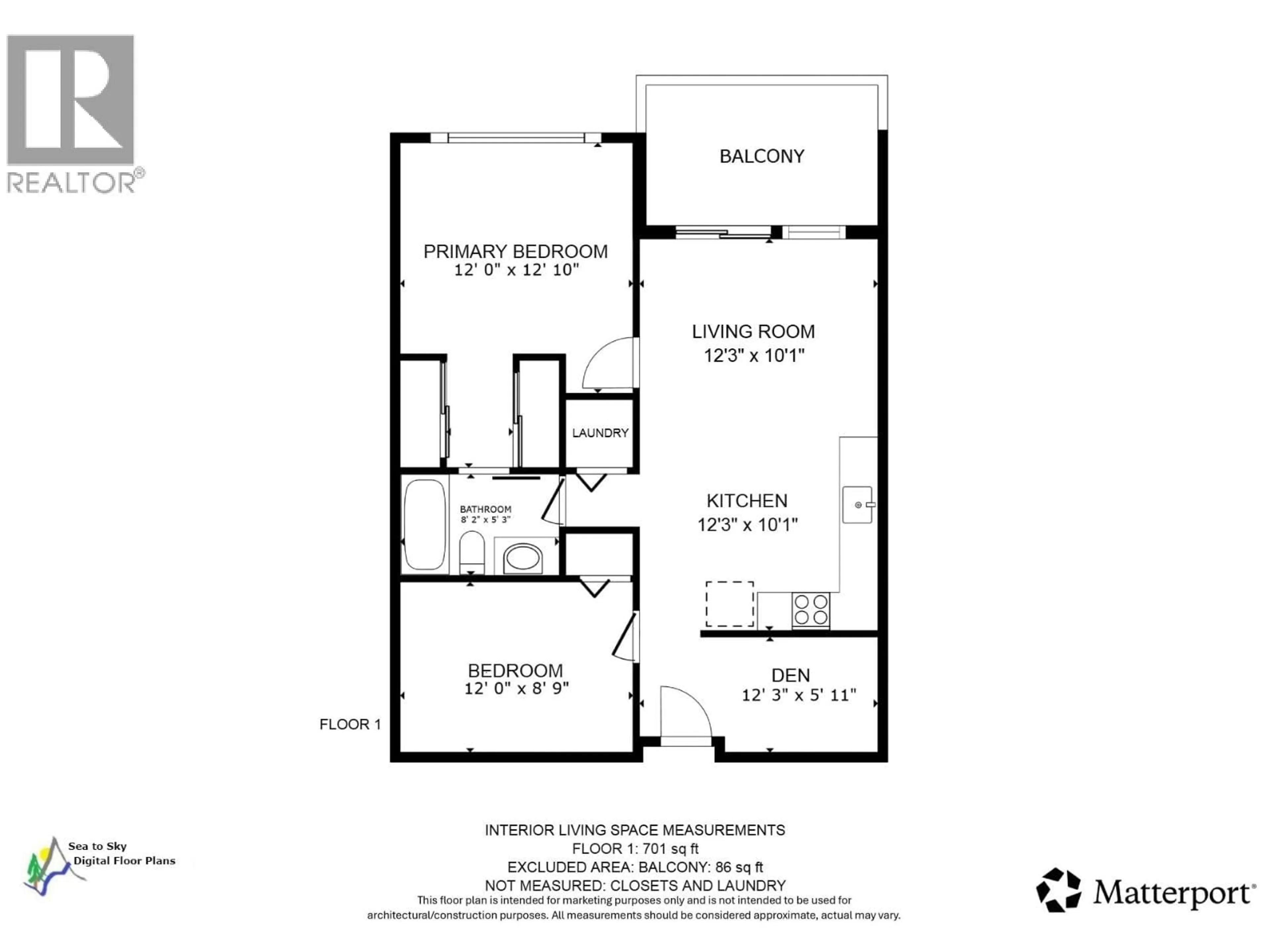 Floor plan for 303 - 1150 BAILEY STREET, Squamish British Columbia V8B0R4