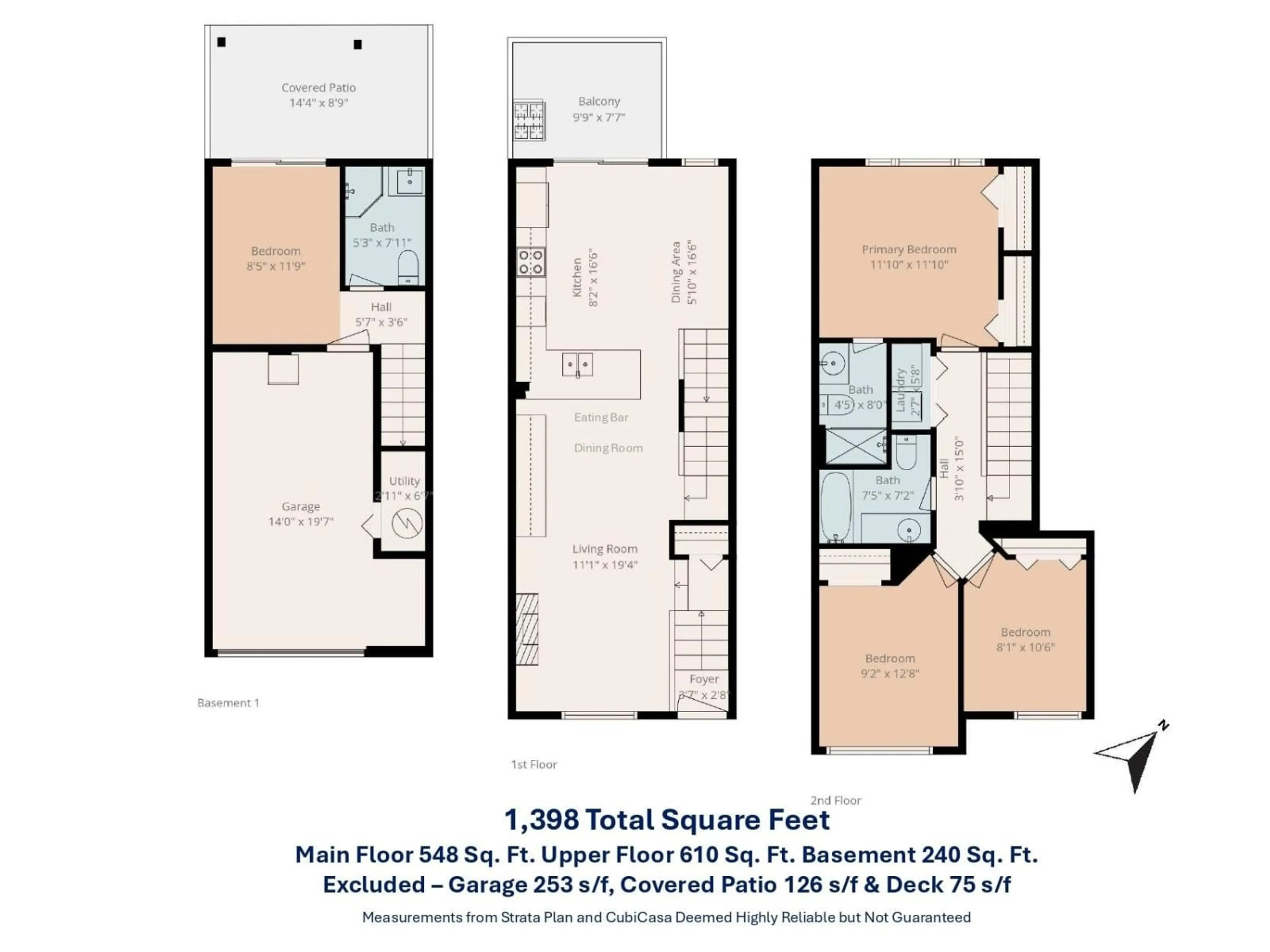 Floor plan for 70 - 15168 36 AVENUE, Surrey British Columbia V3Z0Z6