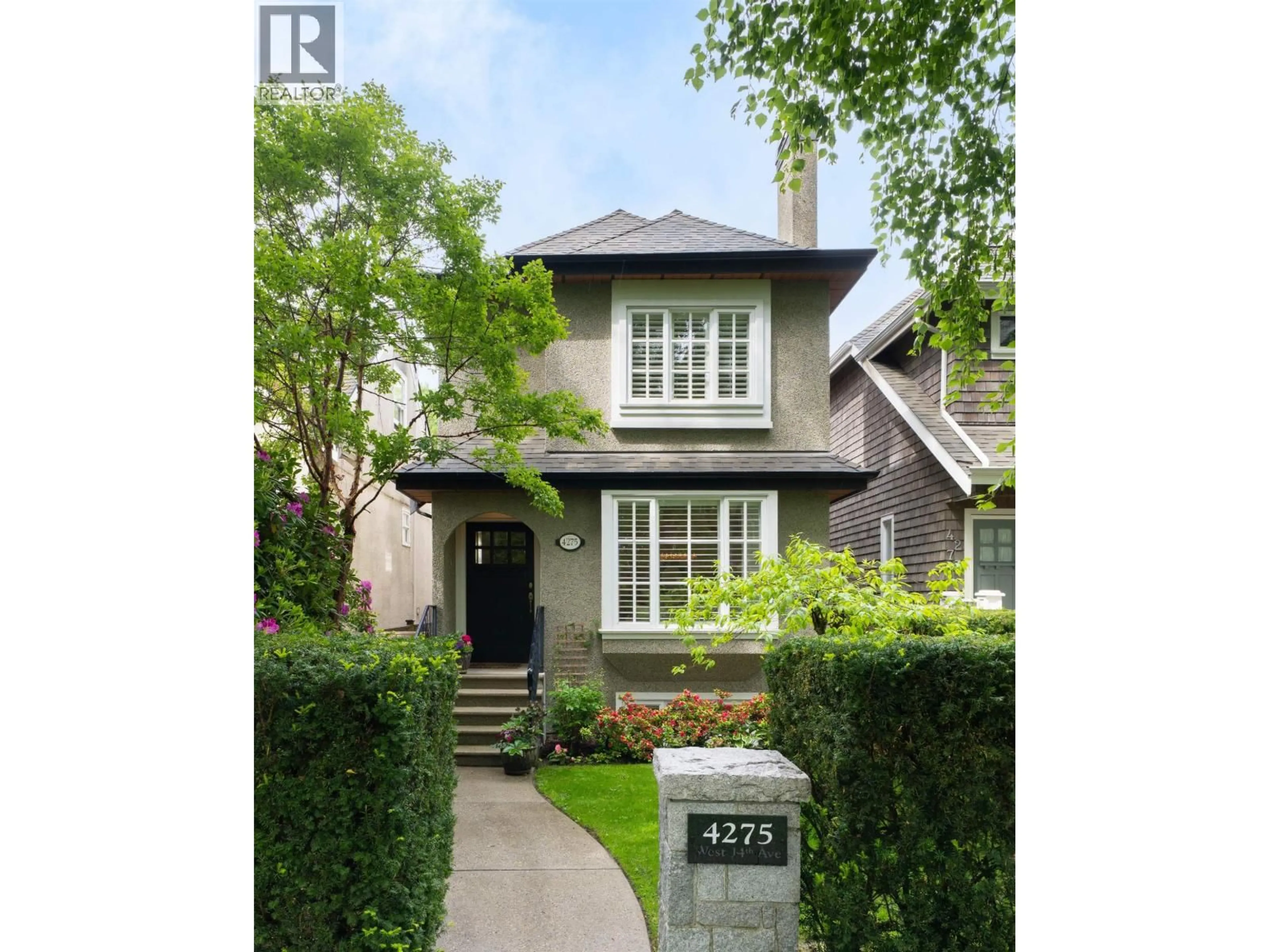 Home with brick exterior material, street for 4275 14TH AVENUE, Vancouver British Columbia V6R2X7