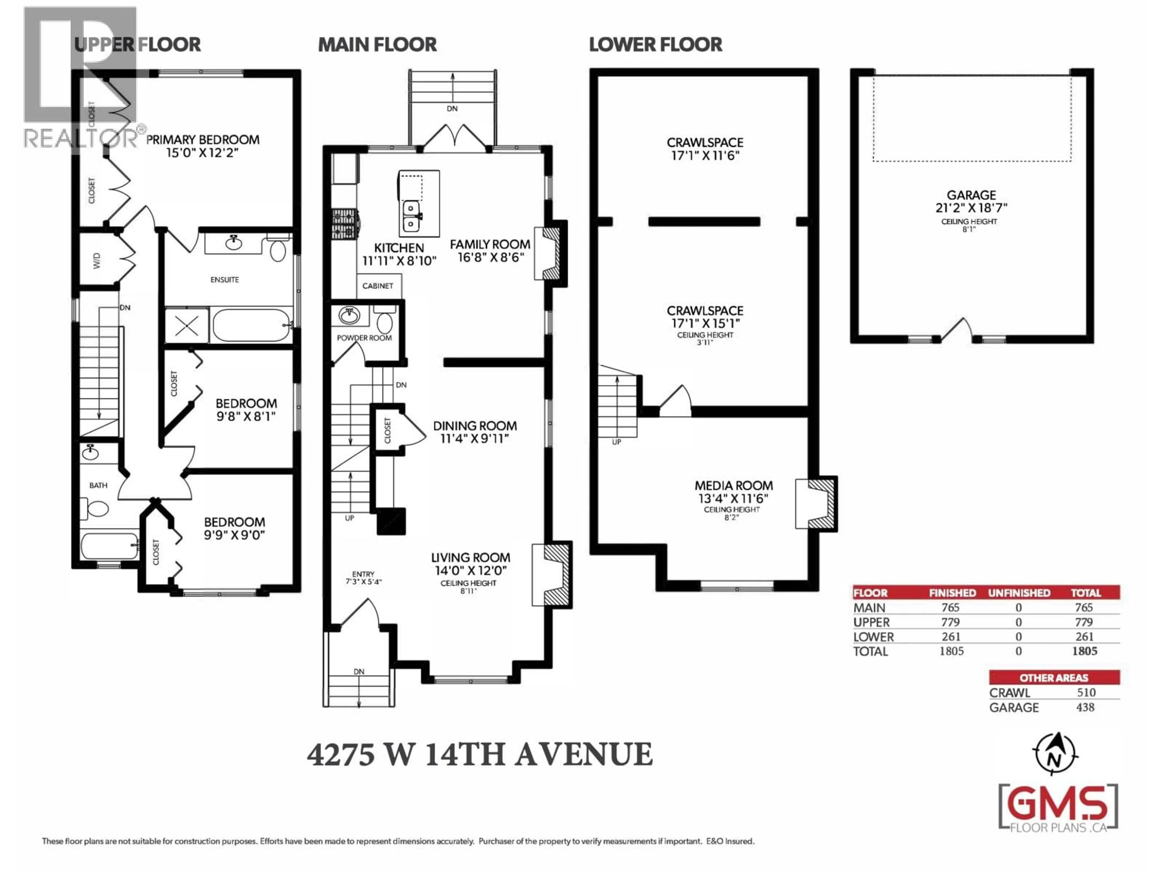 Floor plan for 4275 14TH AVENUE, Vancouver British Columbia V6R2X7