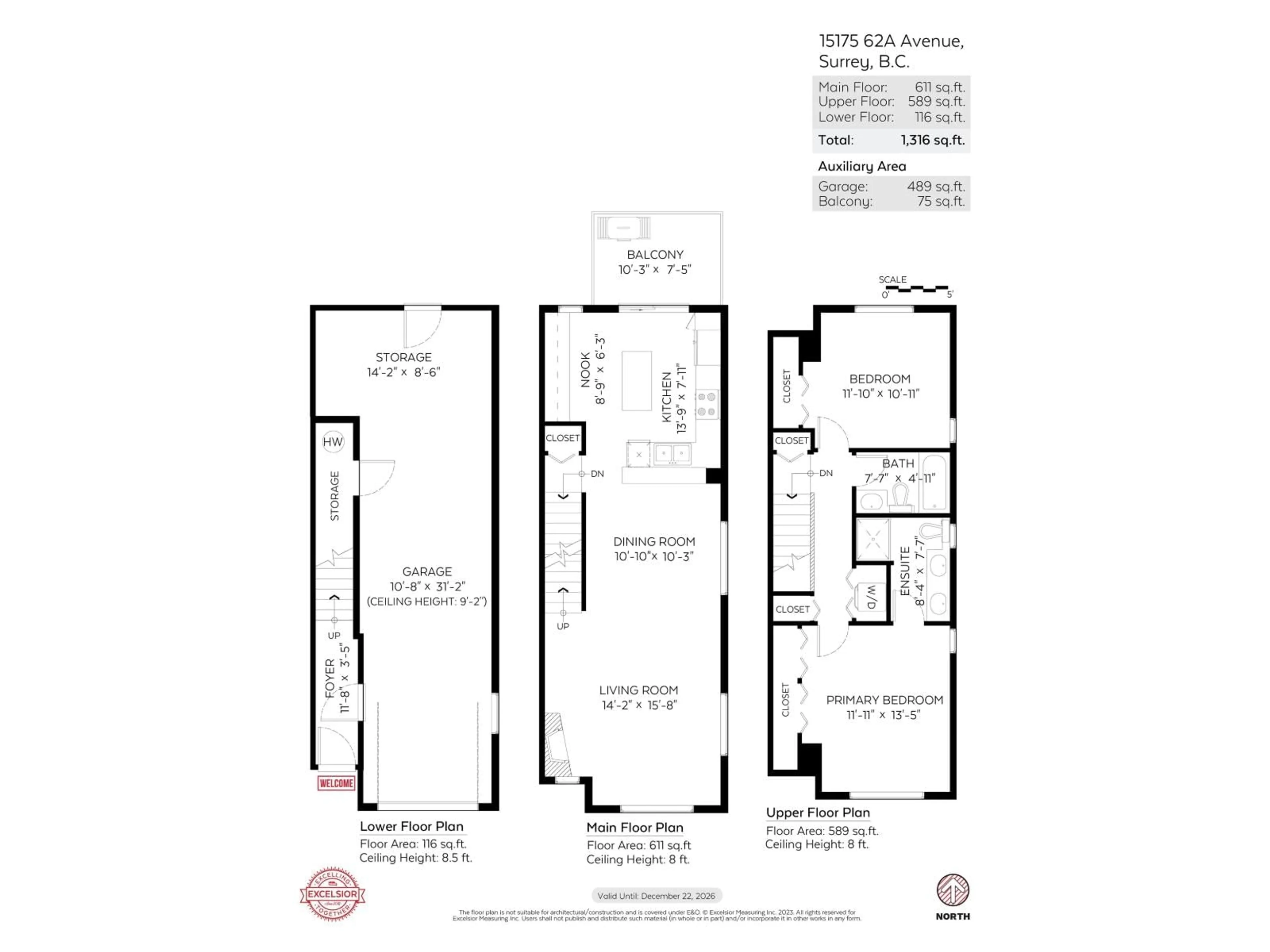 Floor plan for 102 - 15175 62A AVENUE, Surrey British Columbia V3S1X1