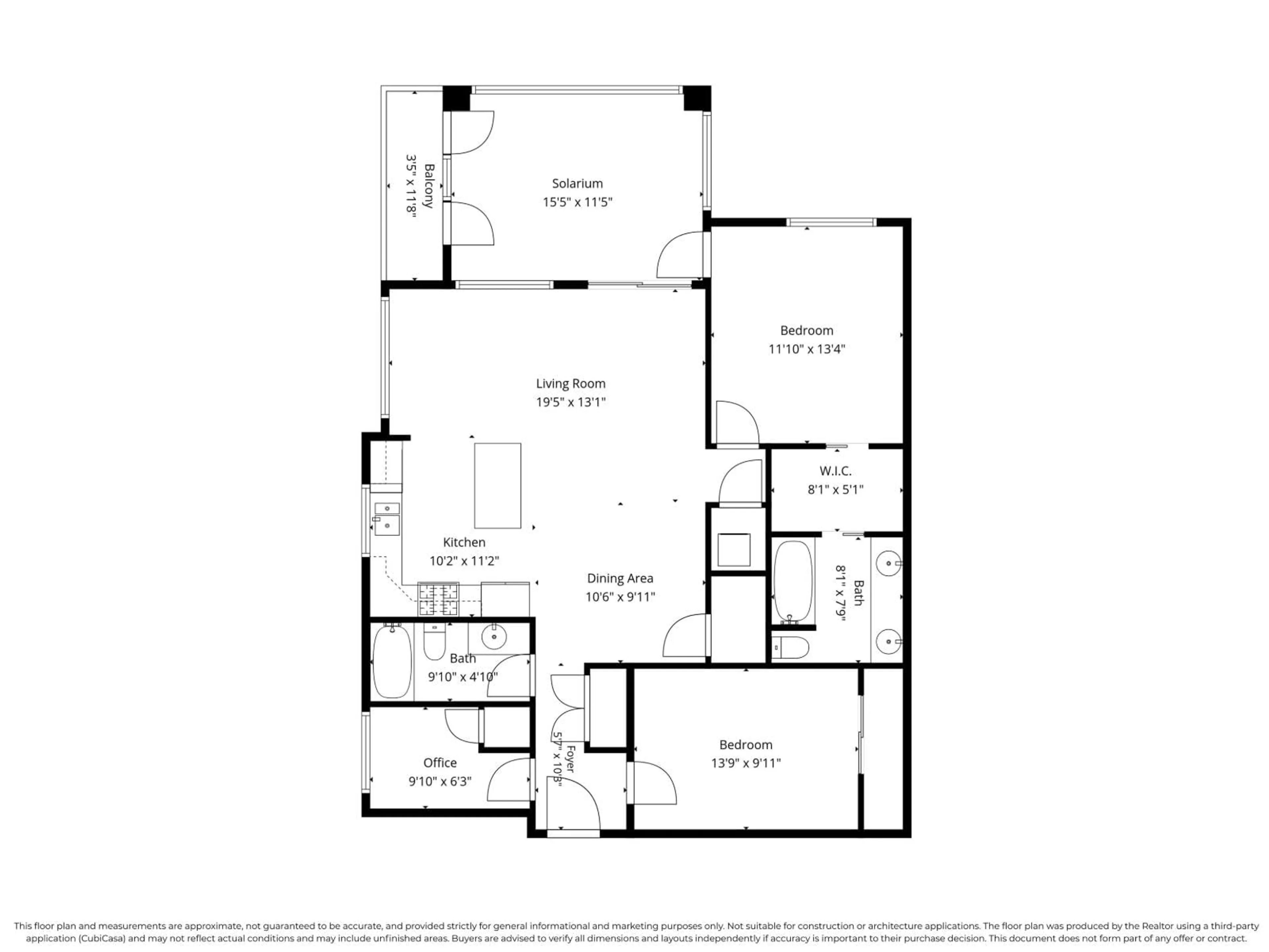 Floor plan for 608 - 20290 86 AVENUE, Langley British Columbia V2Y3L4
