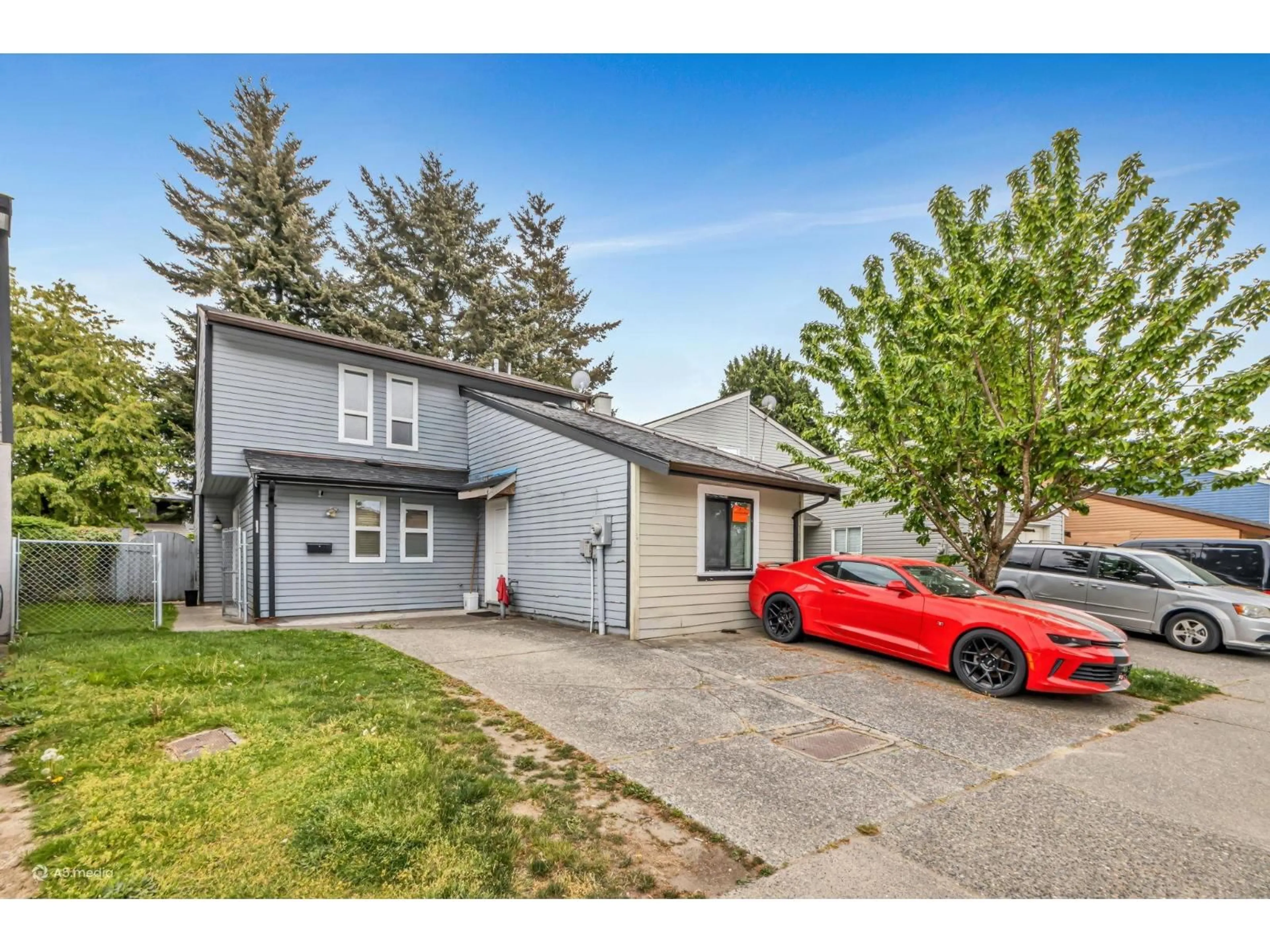 Home with vinyl exterior material, street for 7368 PARKWOOD DRIVE, Surrey British Columbia V3W7G6