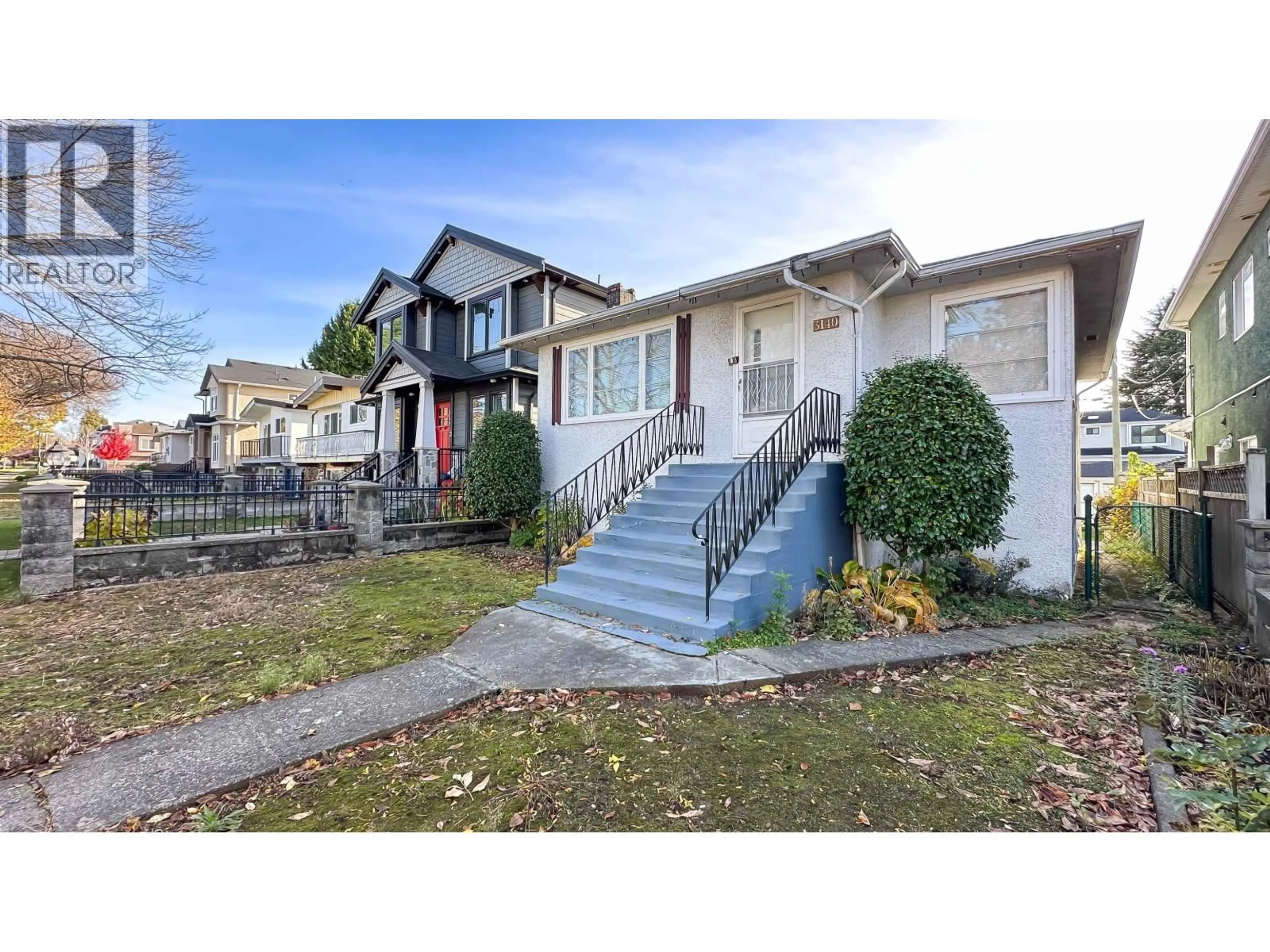 Home with vinyl exterior material, street for 3140 52ND AVENUE, Vancouver British Columbia V5S1T8