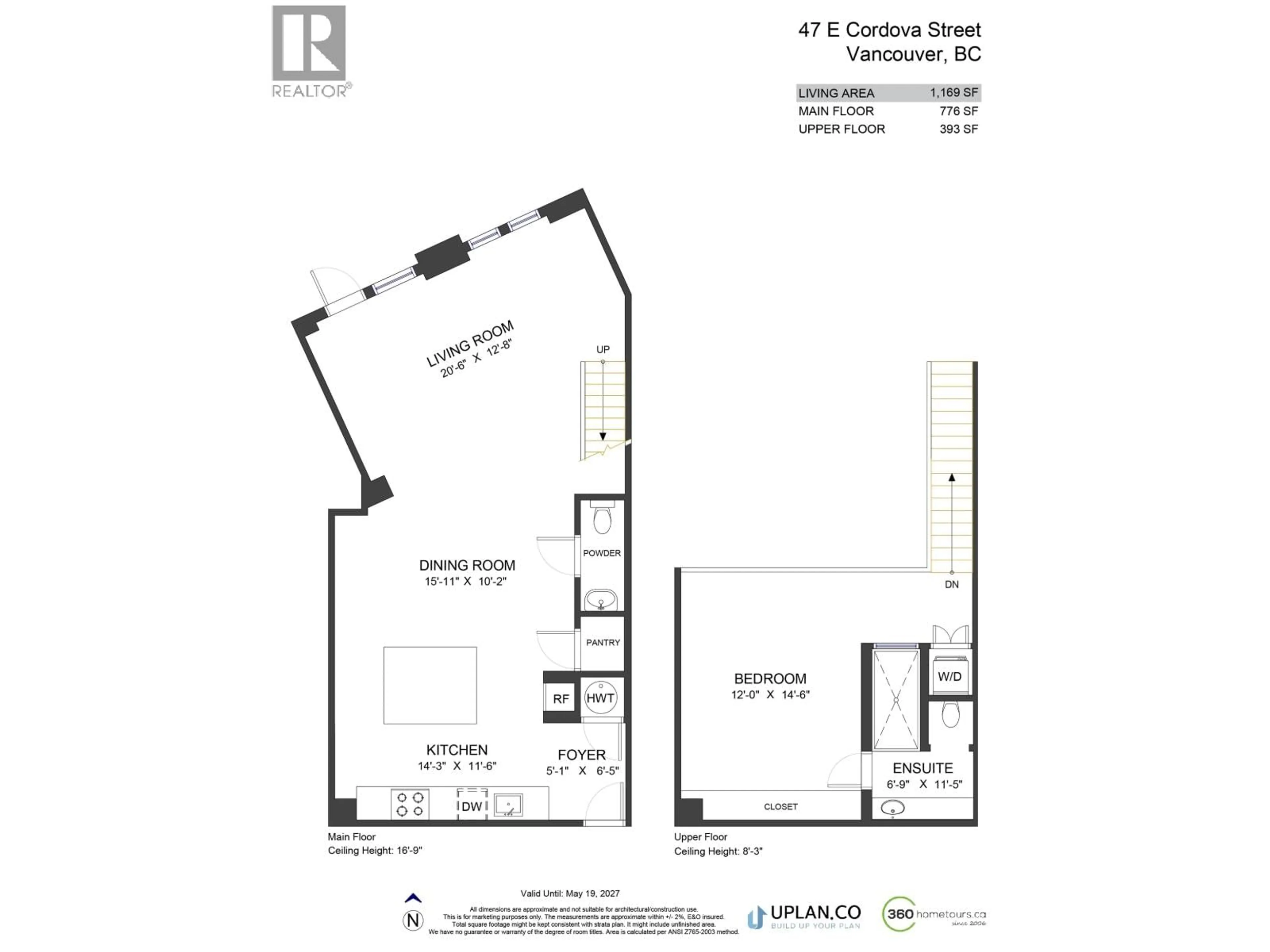 Floor plan for 47 CORDOVA STREET, Vancouver British Columbia V6A1K3
