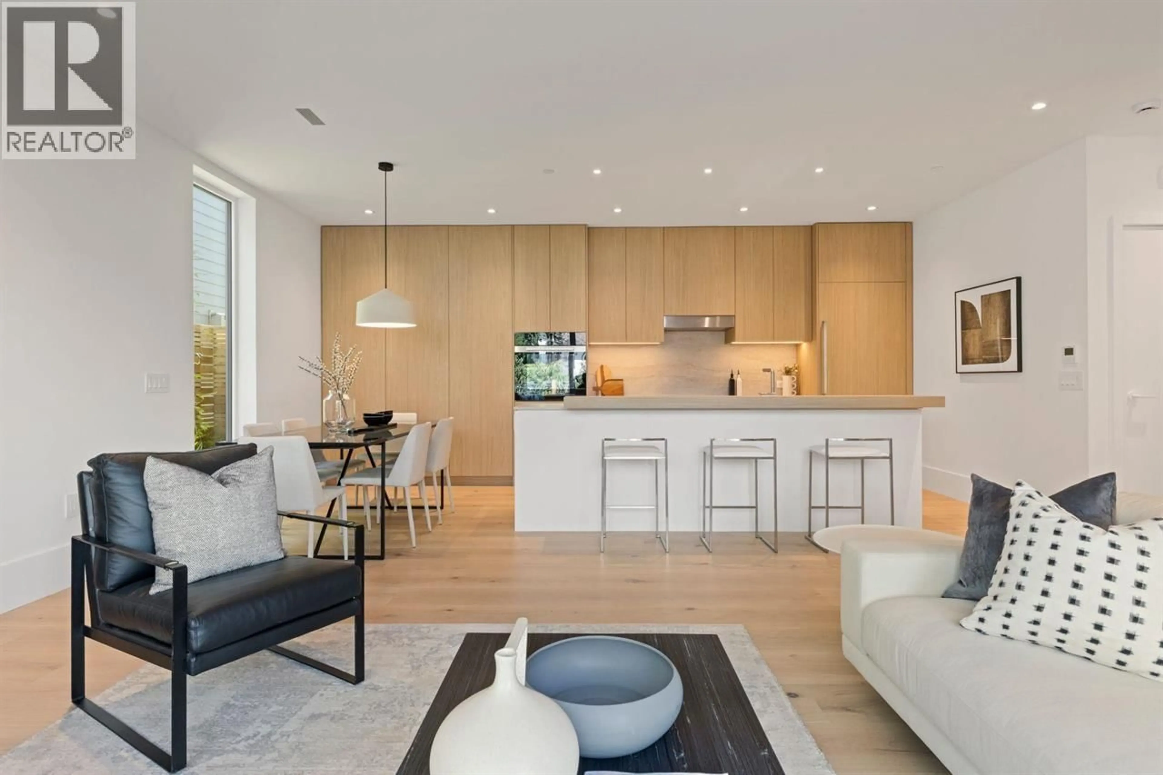 Open concept kitchen, wood/laminate floor for 2 - 2830 MUSQUEAMVIEW STREET, Vancouver British Columbia V6K2R9