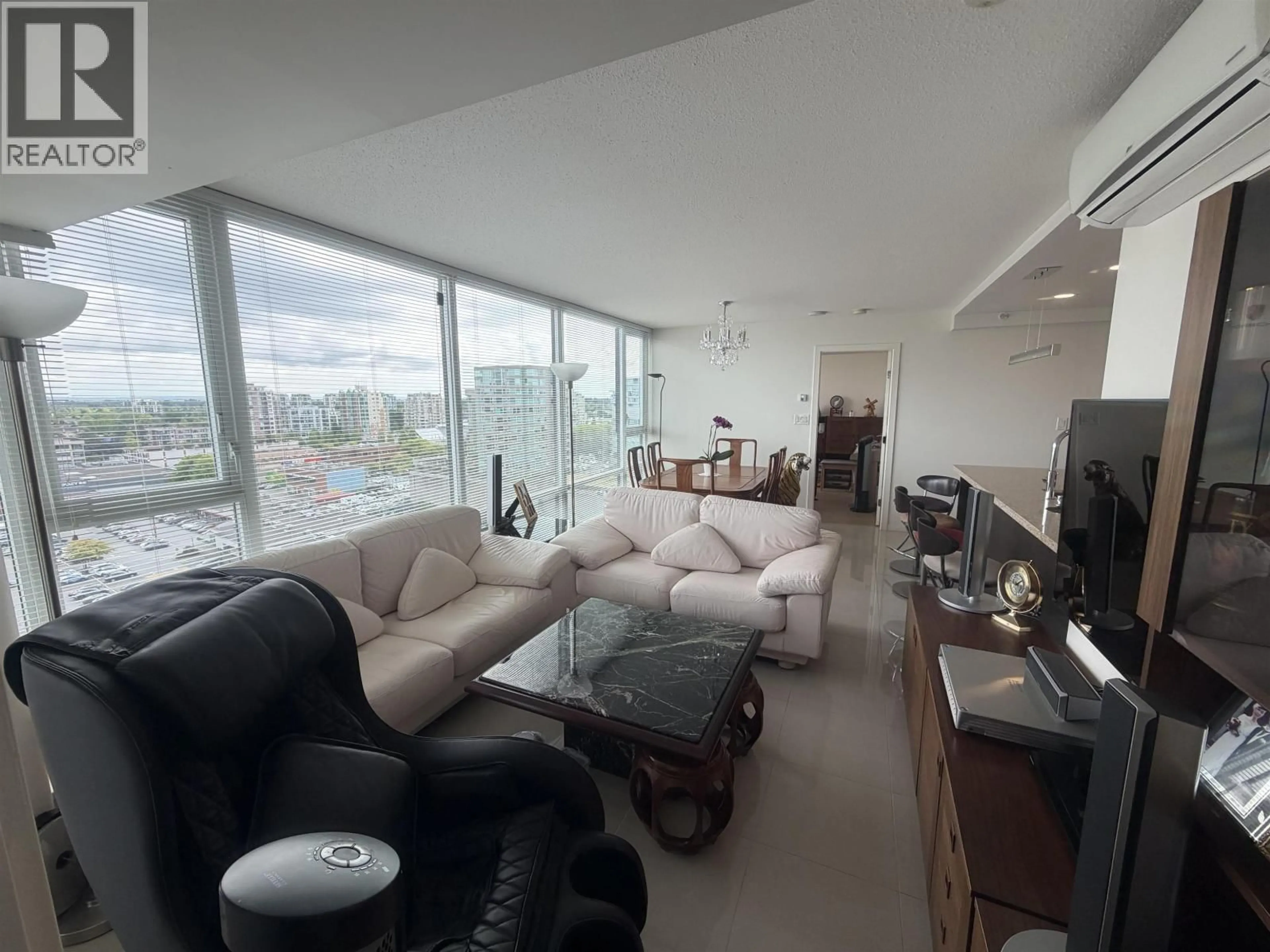 Living room with furniture, floor is not visible for 1607 - 7988 ACKROYD ROAD, Richmond British Columbia V6X0K6