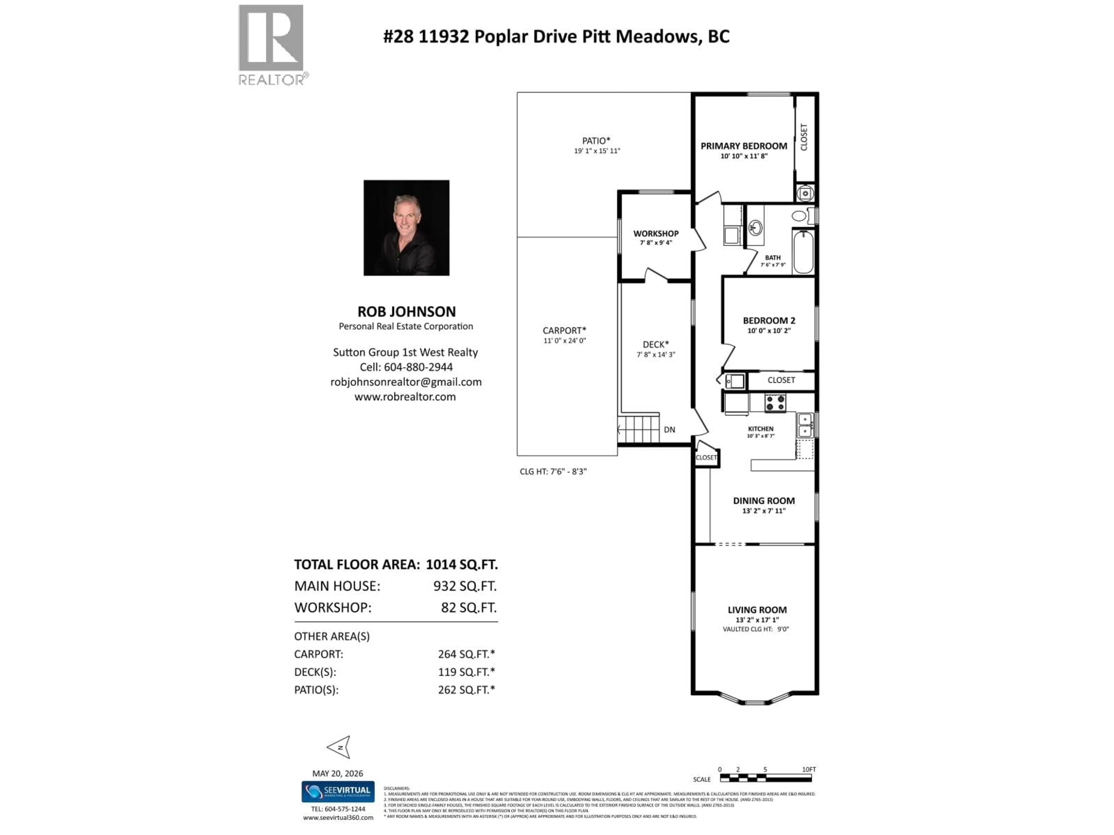 Floor plan for 28 - 11932 POPLAR DRIVE, Pitt Meadows British Columbia V3Y1Z3