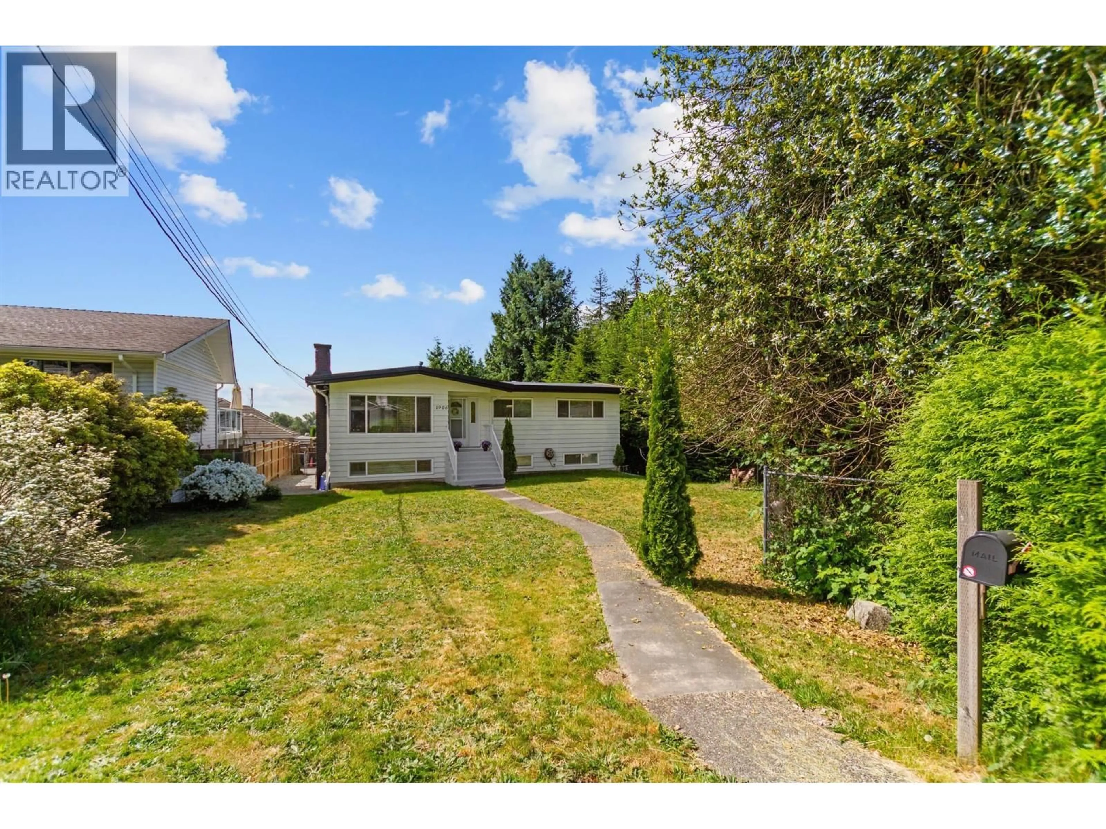 A pic from outside/outdoor area/front of a property/back of a property/a pic from drone, street for 1906 RHODENA AVENUE, Coquitlam British Columbia V3K2Z9