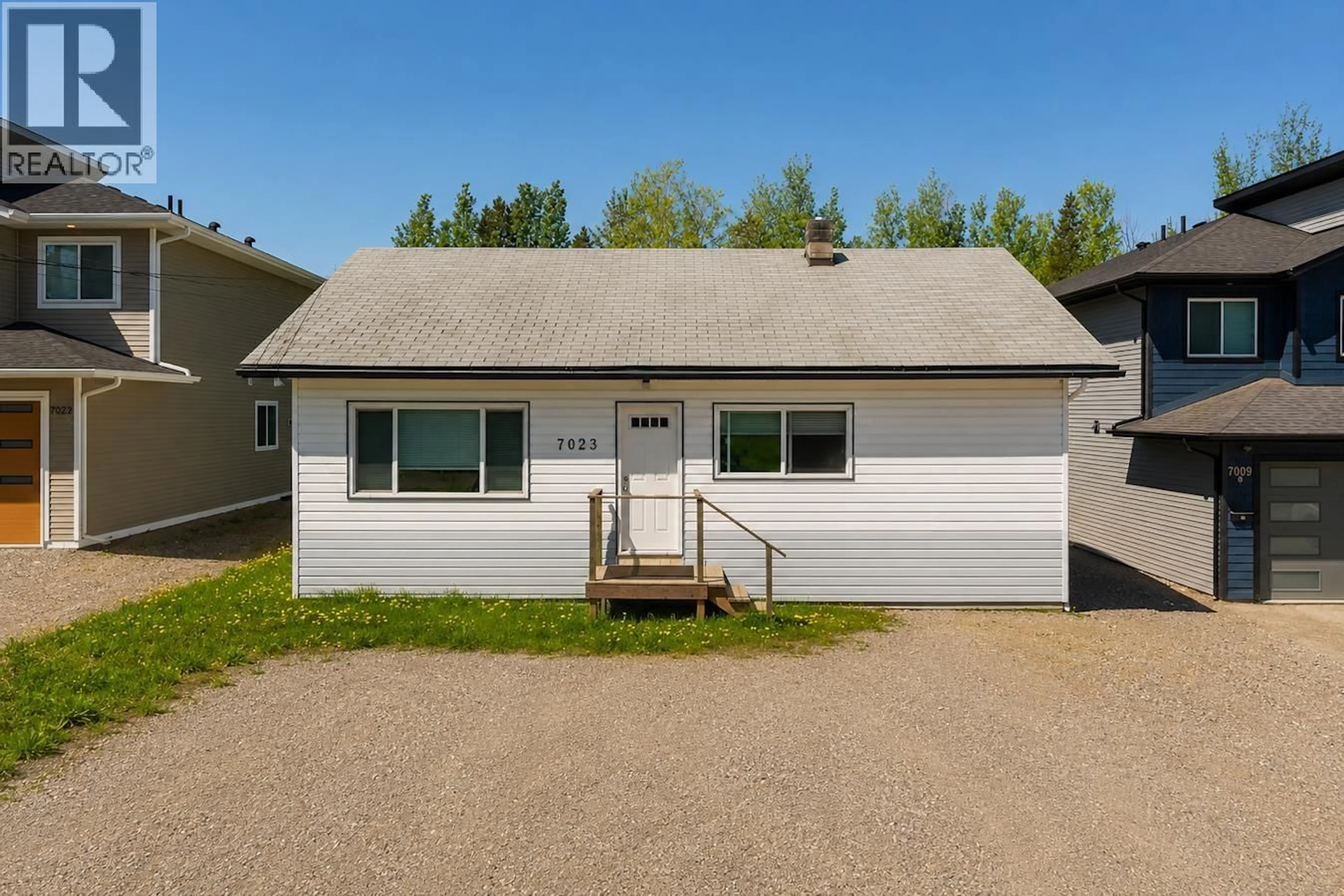 A pic from outside/outdoor area/front of a property/back of a property/a pic from drone, building for 7023 IRENE ROAD, Prince George British Columbia V2N5P2