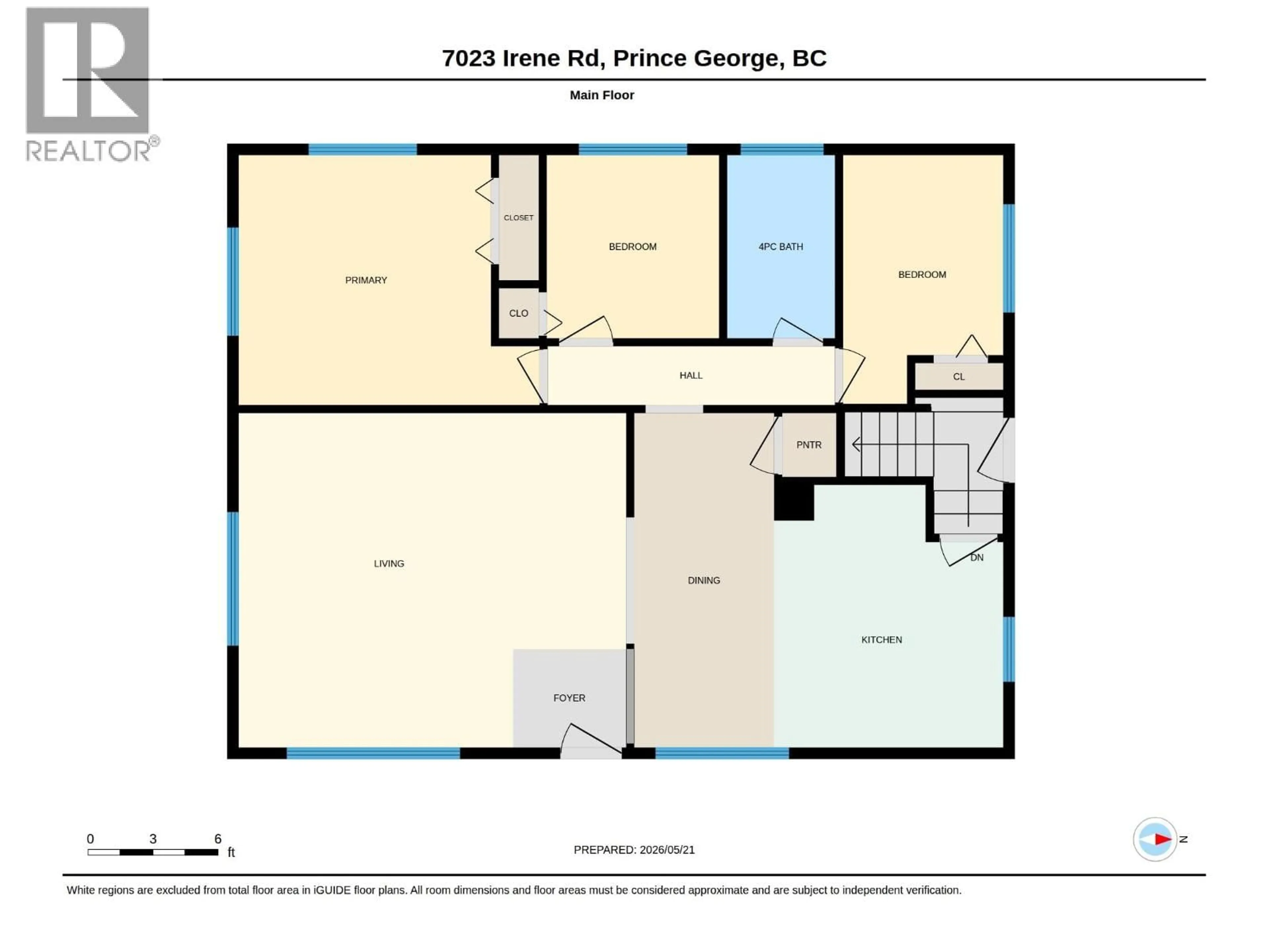 Floor plan for 7023 IRENE ROAD, Prince George British Columbia V2N5P2